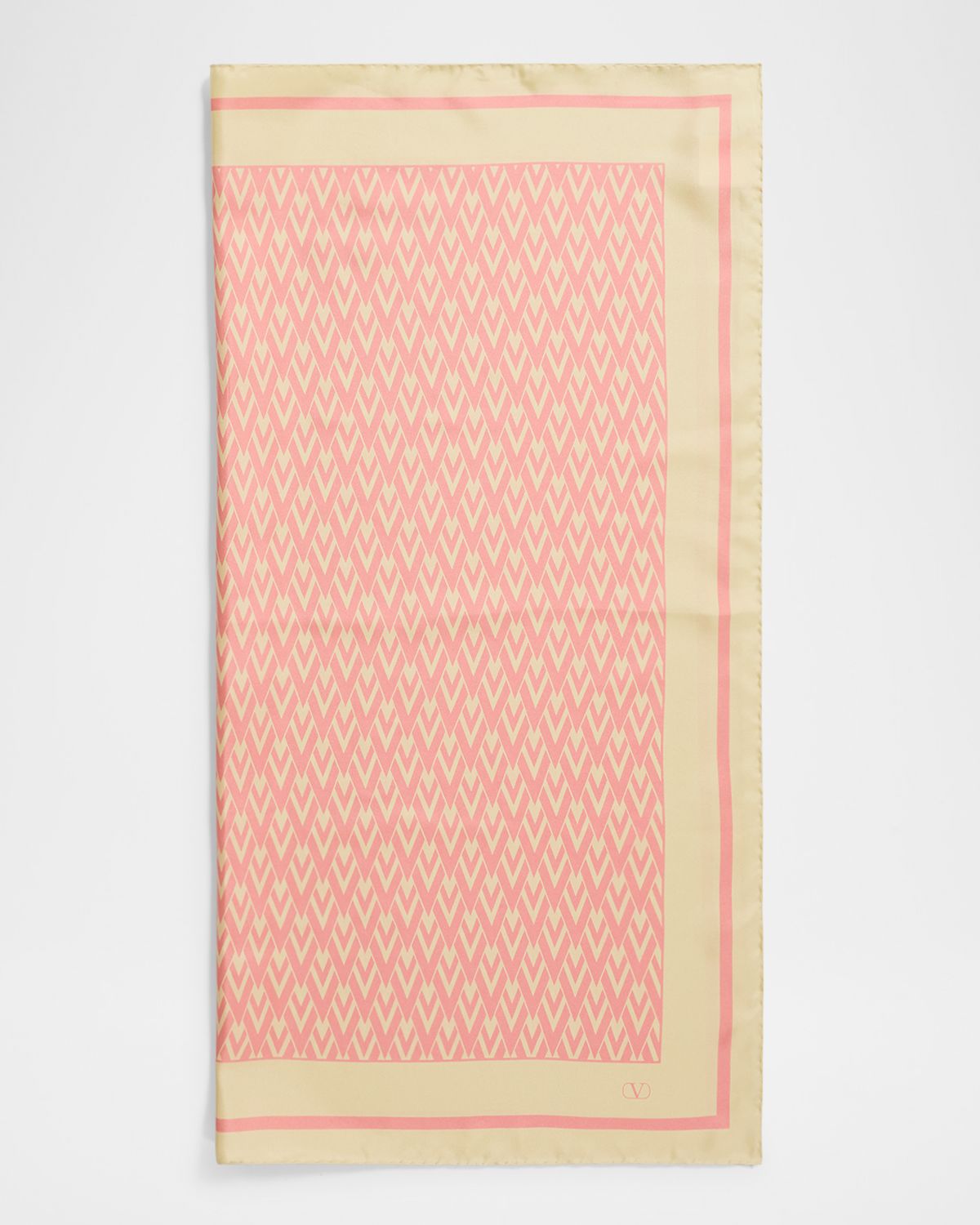 Valentino Garavani Monogram-Print Silk Scarf