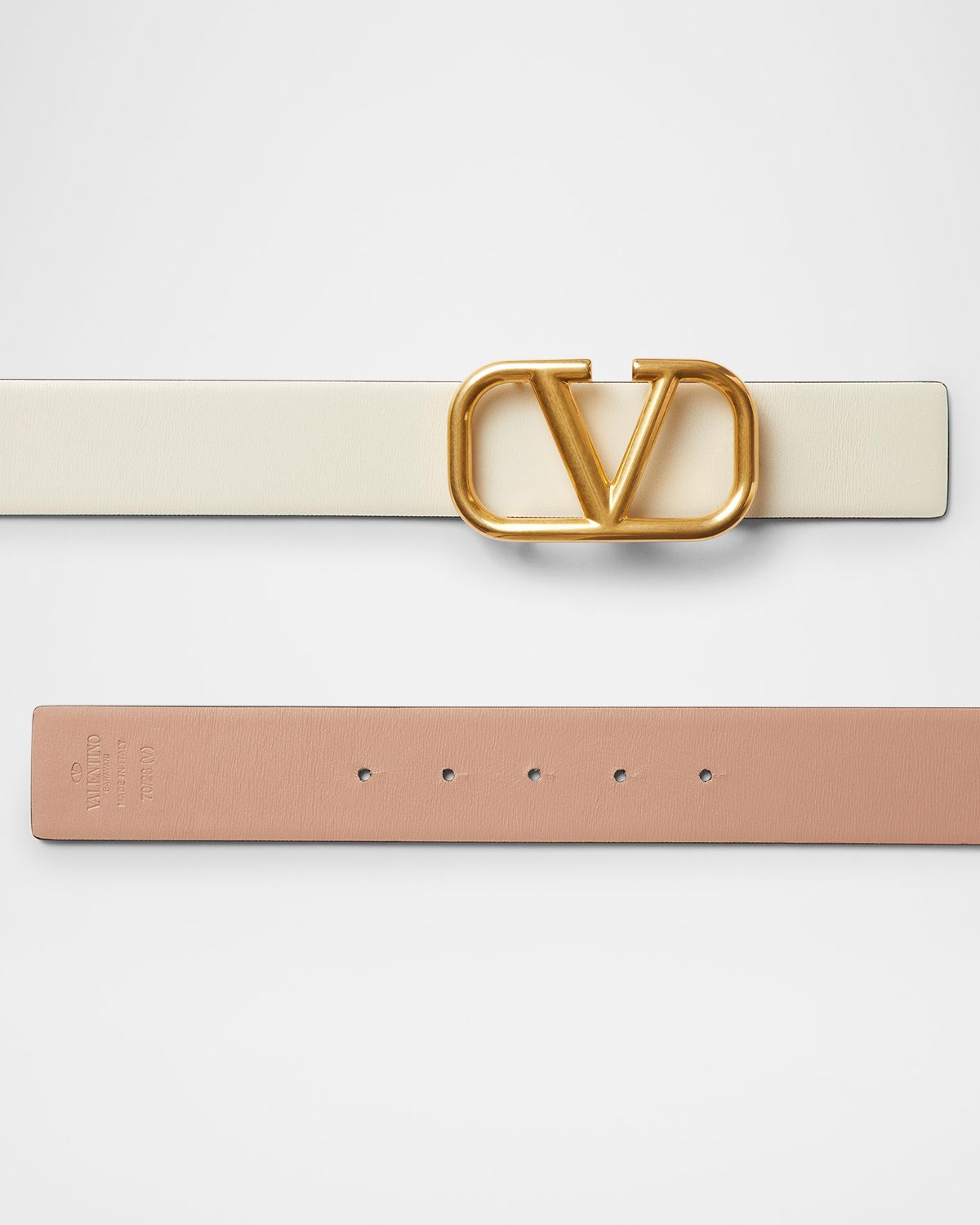 Valentino Garavani VLogo Signature Reversible Leather Belt, 40mm | Thumbnail 3 Valentino Garavani VLogo Signature Reversible Leather Belt, 40mm | Thumbnail 3