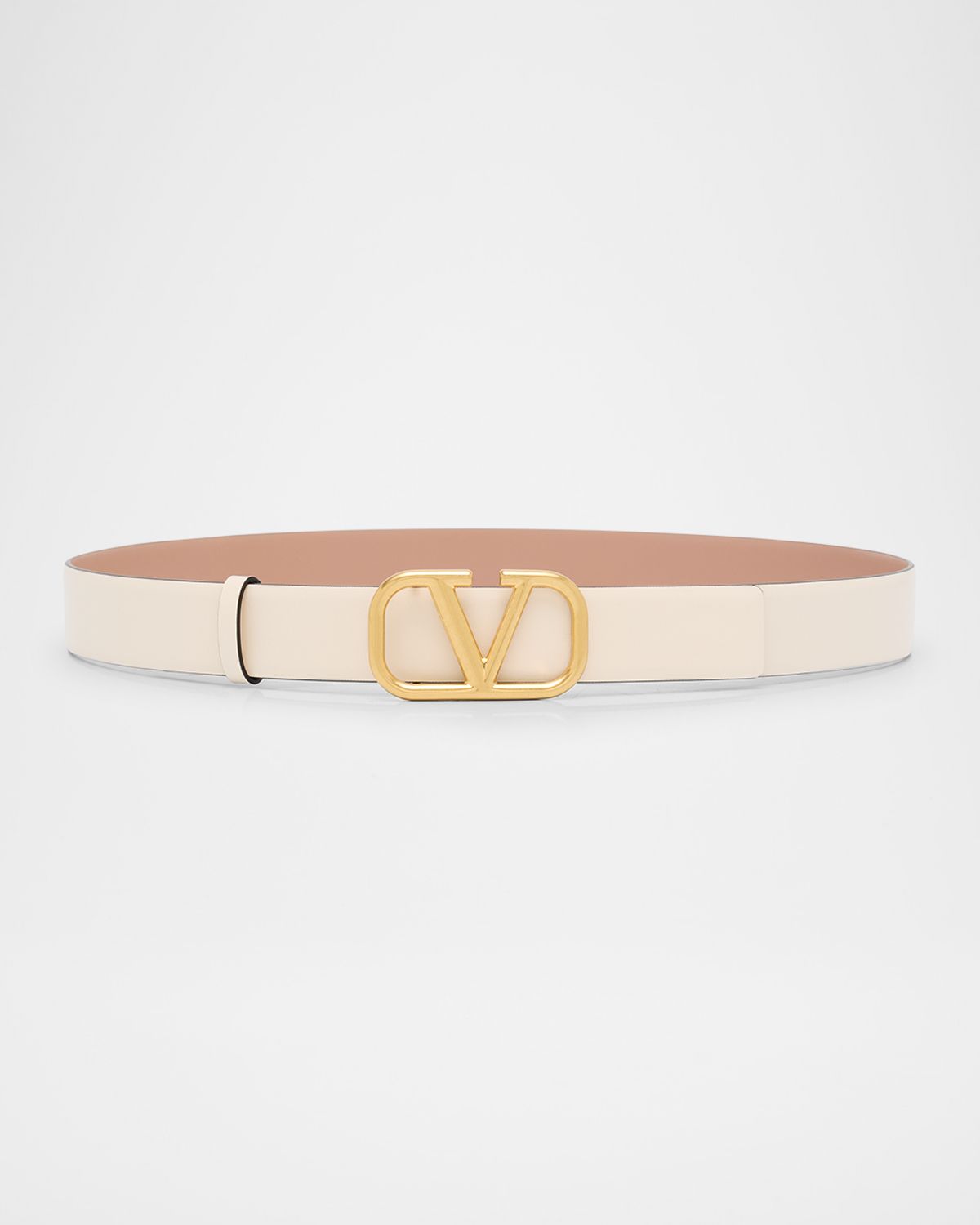 Valentino Garavani VLogo Signature Reversible Leather Belt, 30mm
