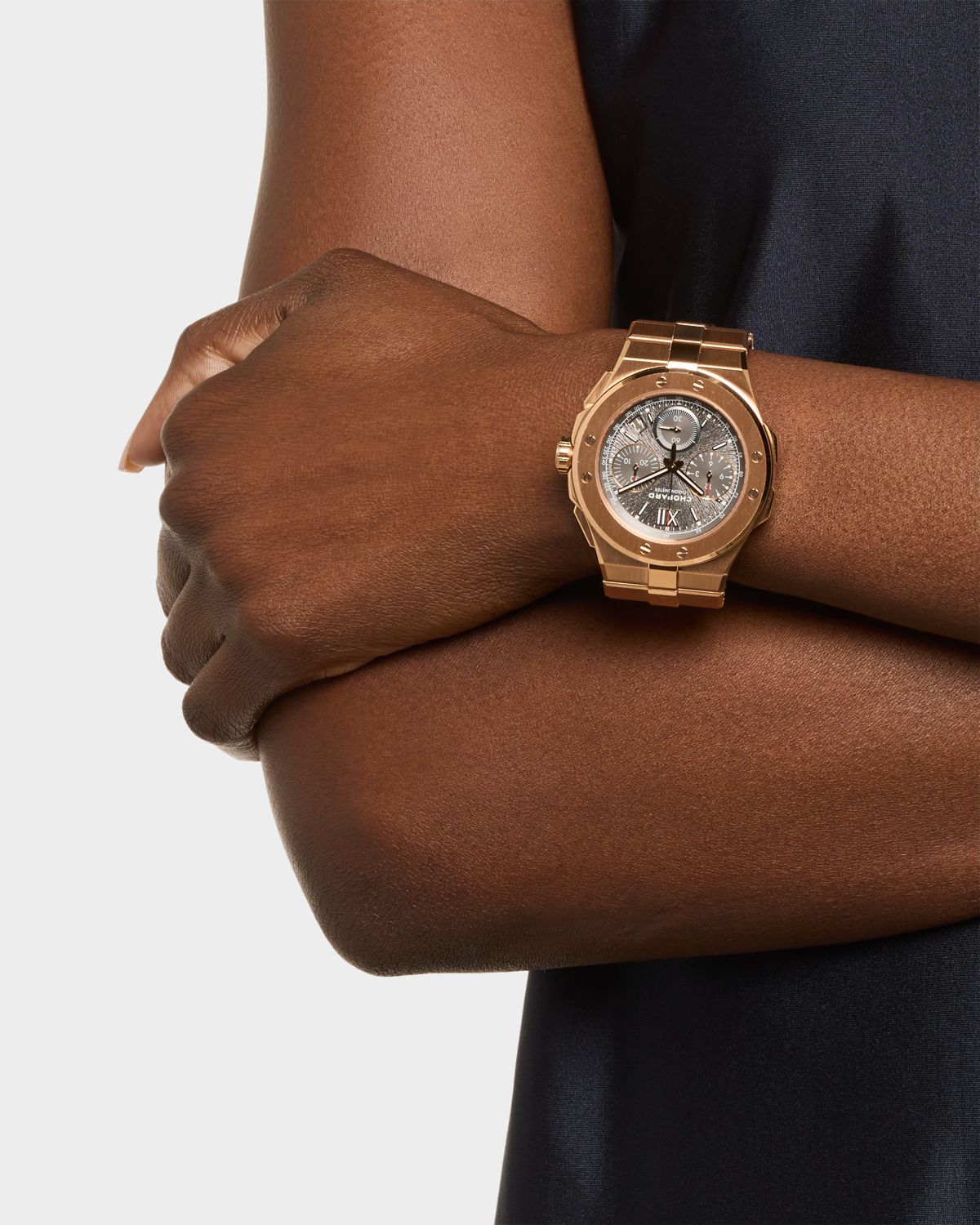 Chopard Alpine Eagle 44mm 18K Rose Gold Gray Dial Chrono Watch