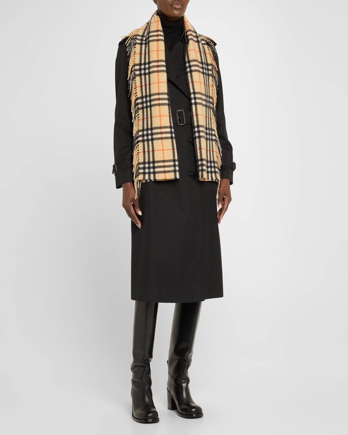 Burberry Check Cashmere Happy Scarf