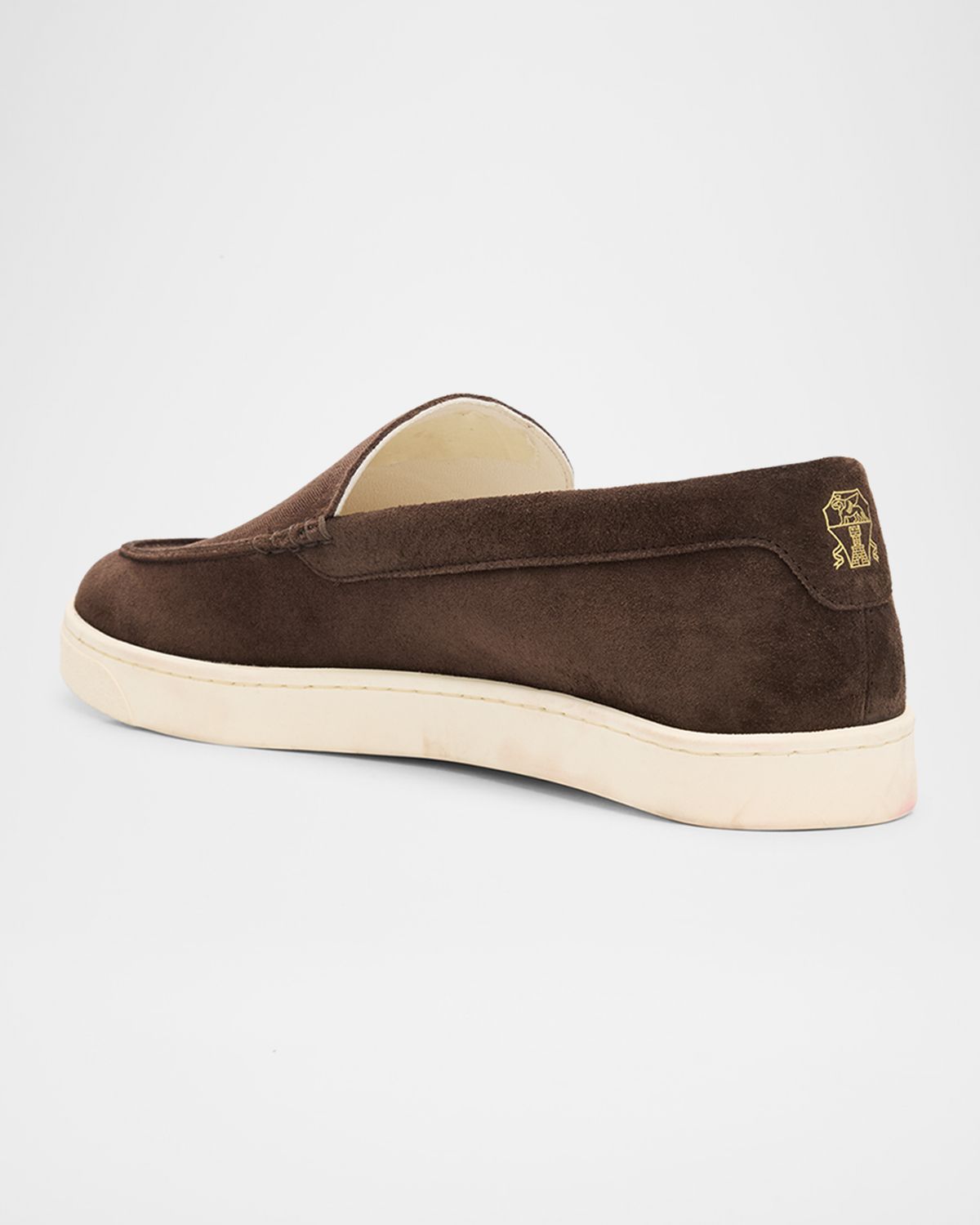 Brunello Cucinelli Men 's Hybrid Venetian Suede Slip-Ons