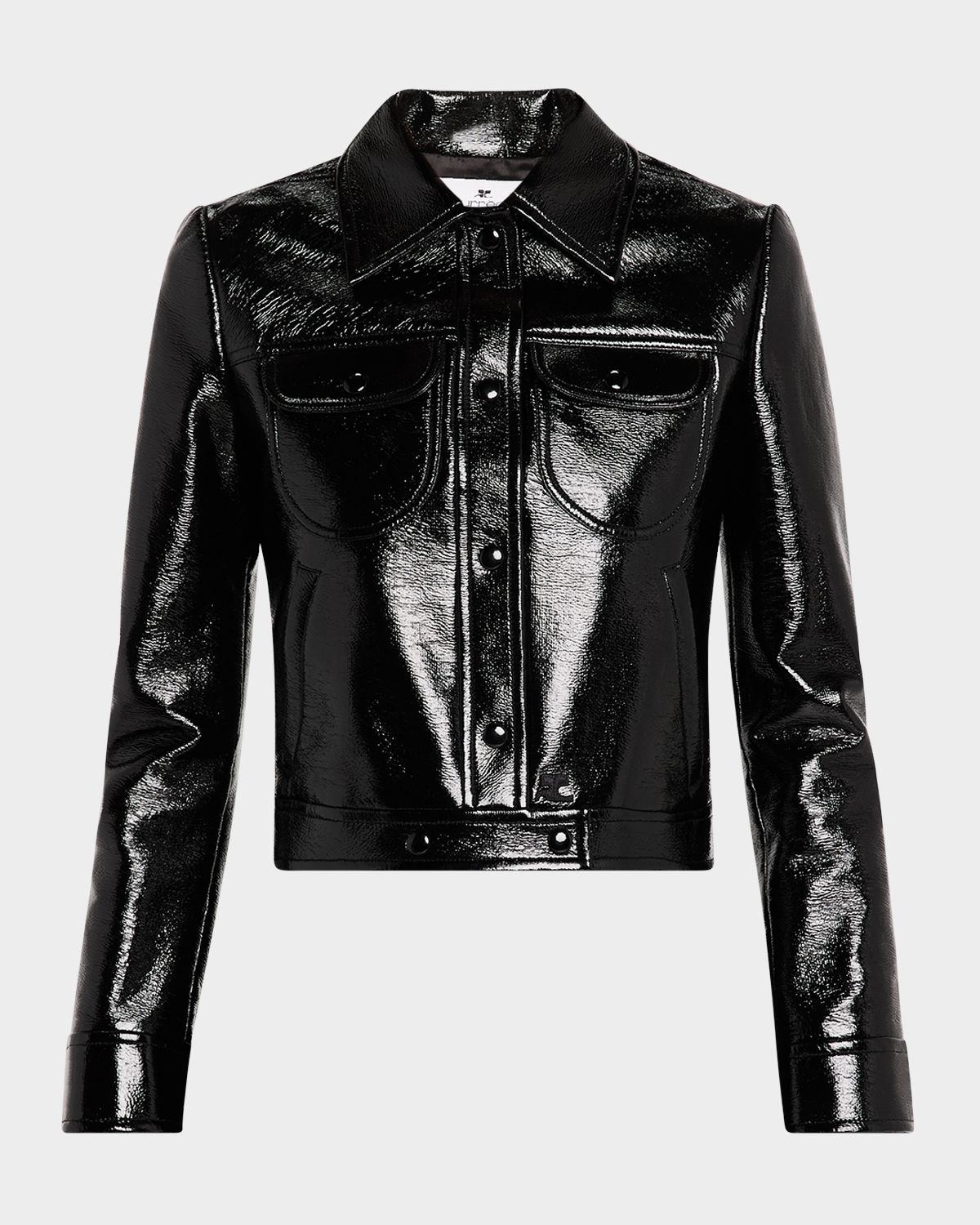 Courreges Signature Vinyl Trucker Jacket