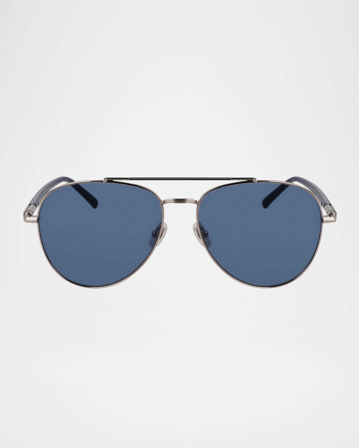 Ferragamo Men 's SF316S Prisma Metal Aviator Sunglasses | Thumbnail 4