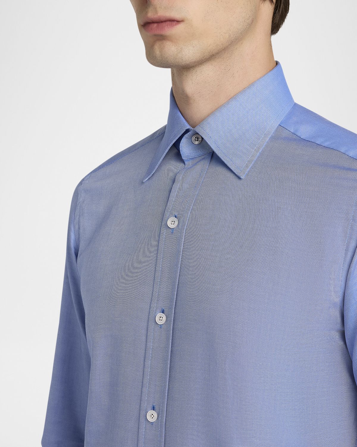 TOM FORD Men 's Cotton Oxford Slim Fit Dress Shirt
