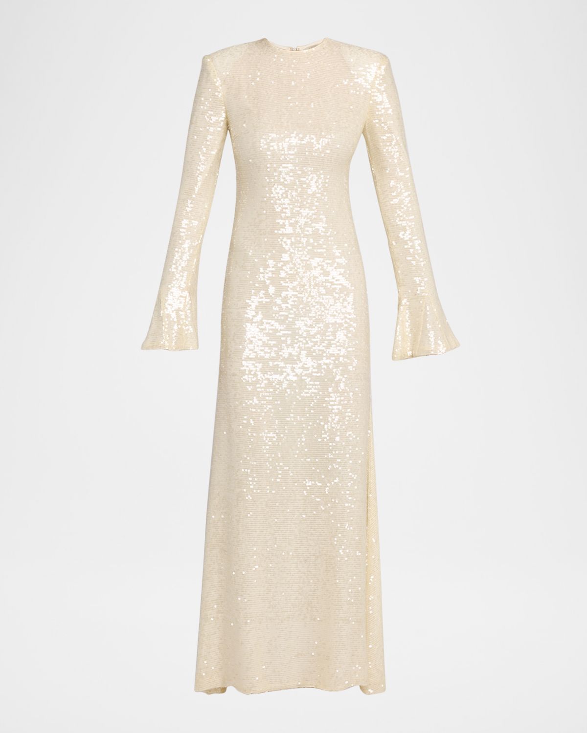 LAPOINTE Sequined Flare-Sleeve Maxi Dress