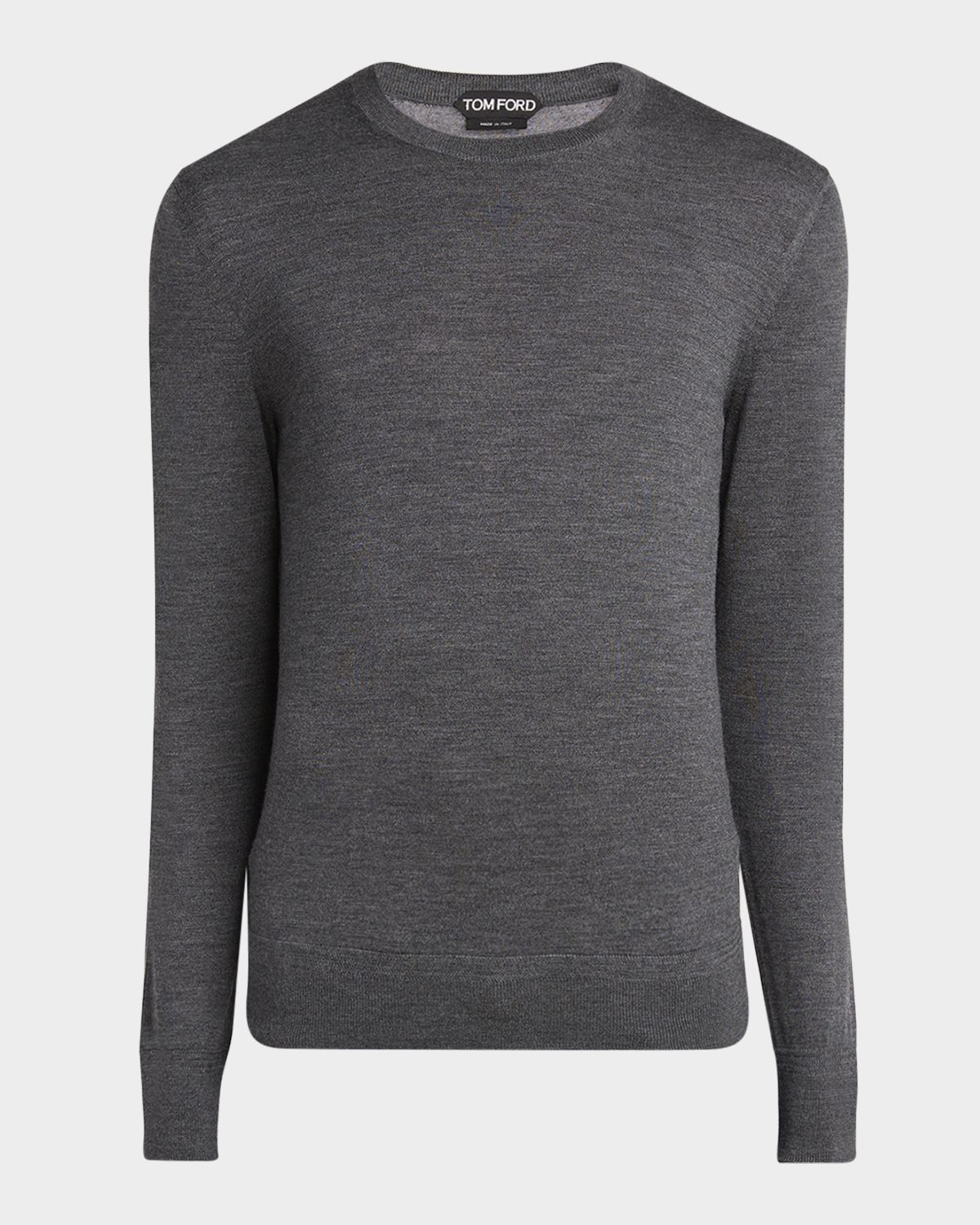 TOM FORD Men 's Fine Gauge Wool Crewneck Sweater | Thumbnail 5 TOM FORD Men 's Fine Gauge Wool Crewneck Sweater | Thumbnail 5