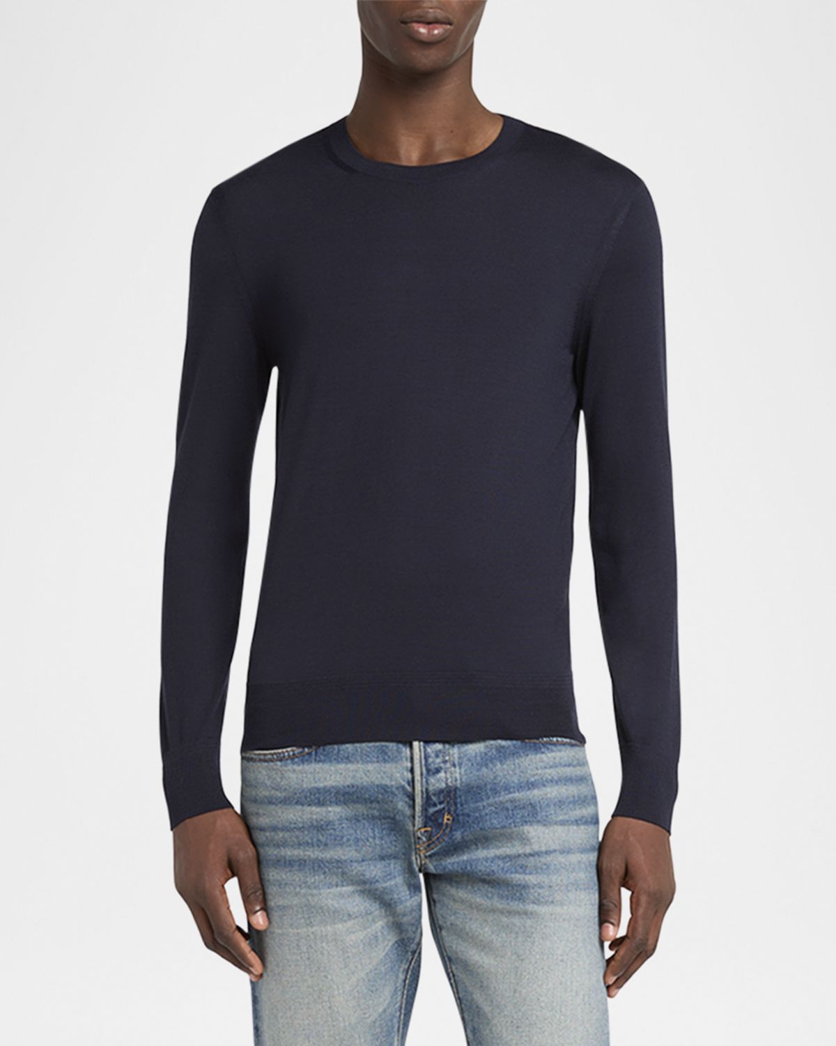 TOM FORD Men's Fine Gauge Wool Crewneck Sweater