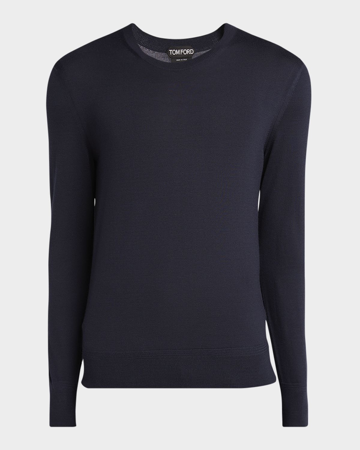 TOM FORD Men 's Fine Gauge Wool Crewneck Sweater | Thumbnail 6 TOM FORD Men 's Fine Gauge Wool Crewneck Sweater | Thumbnail 6