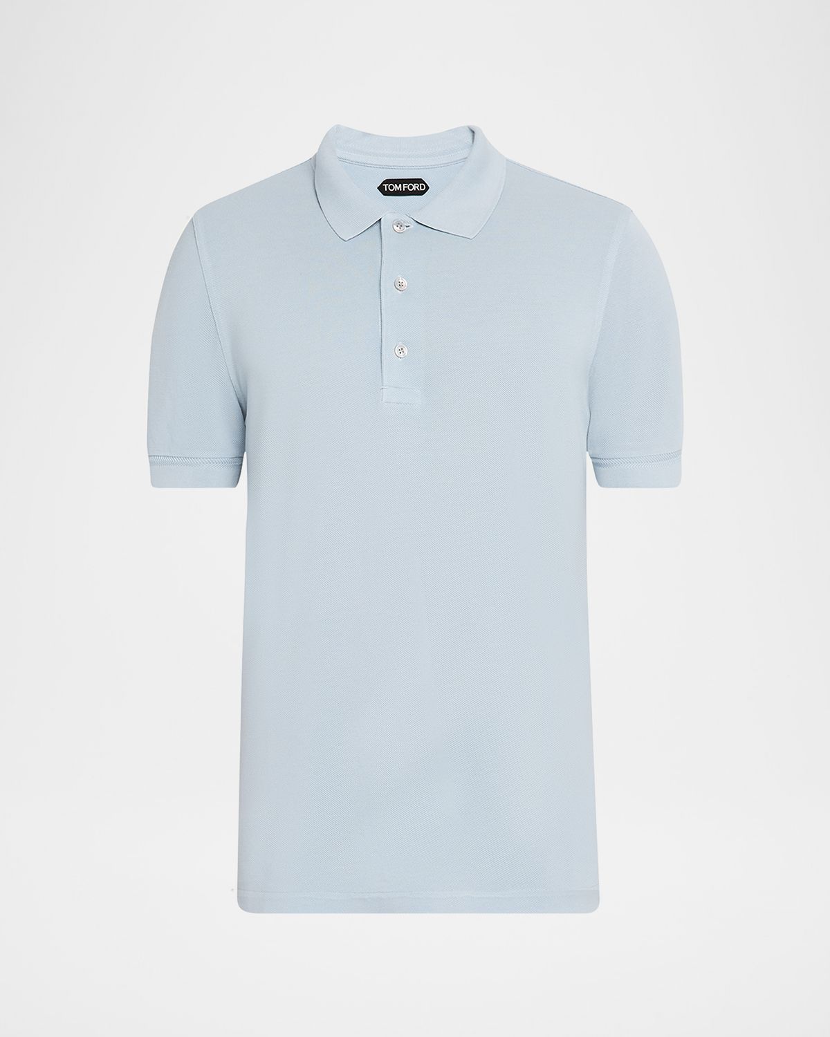 TOM FORD Men 's Lyocell Pique Polo Shirt | Thumbnail 6 TOM FORD Men 's Lyocell Pique Polo Shirt | Thumbnail 6