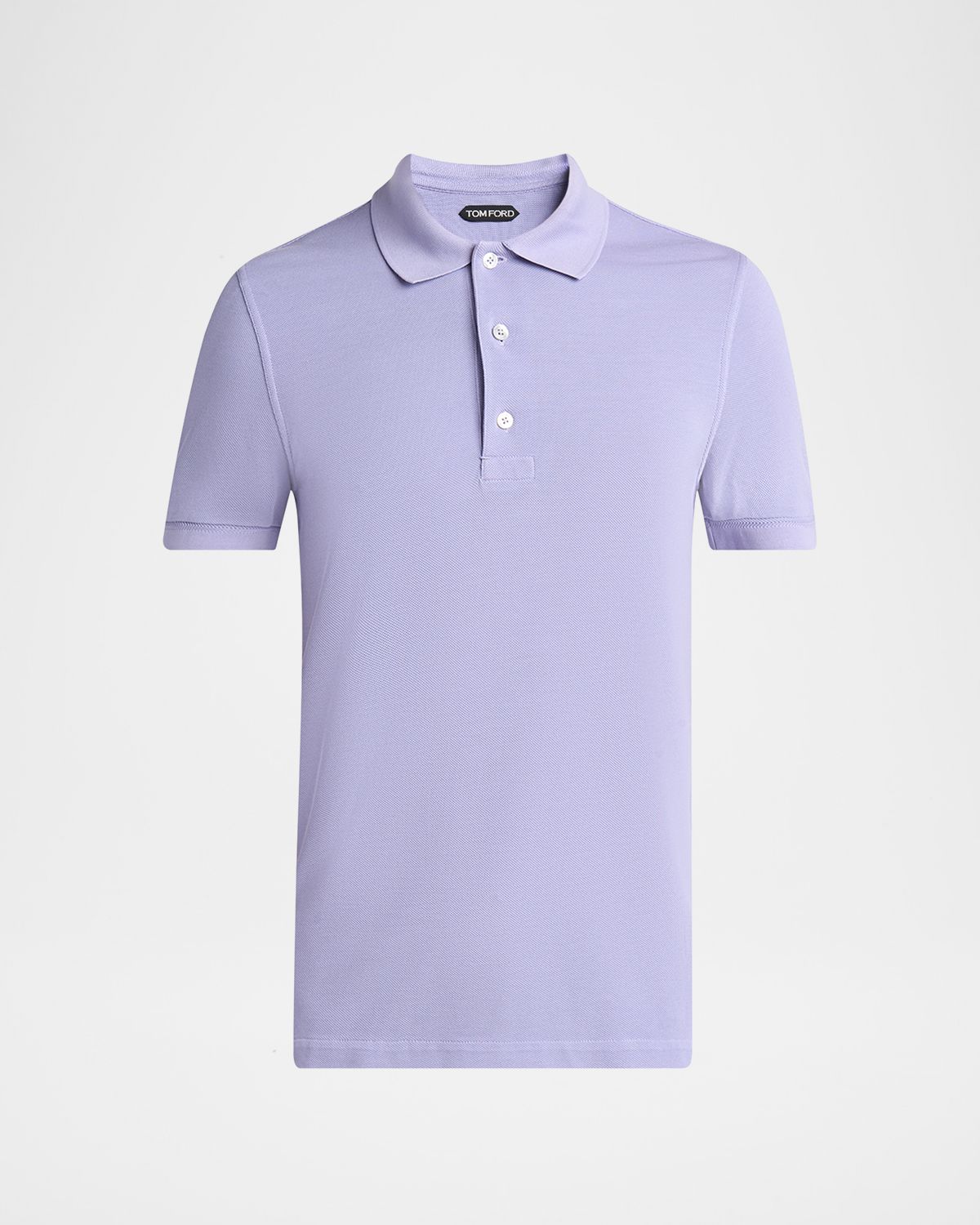 TOM FORD Men 's Lyocell Pique Polo Shirt | Thumbnail 6 TOM FORD Men 's Lyocell Pique Polo Shirt | Thumbnail 6