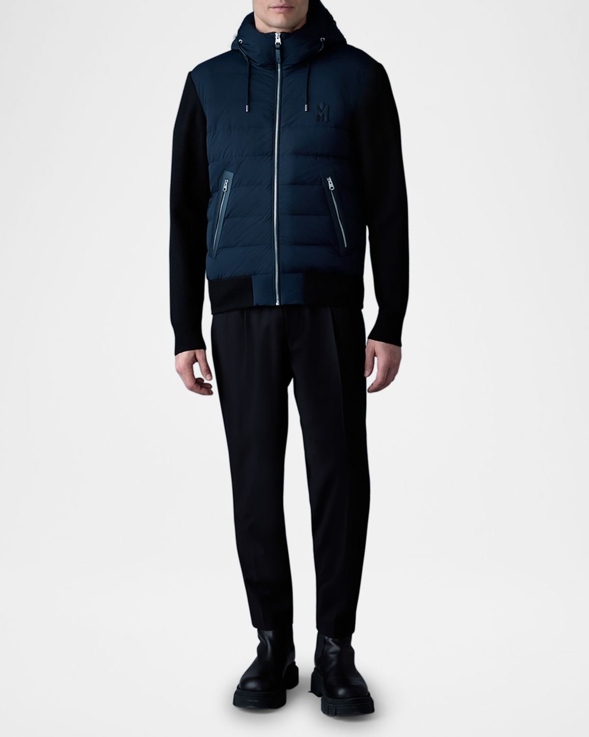 Mackage Men's Andrew Hybrid Down Knit Jacket