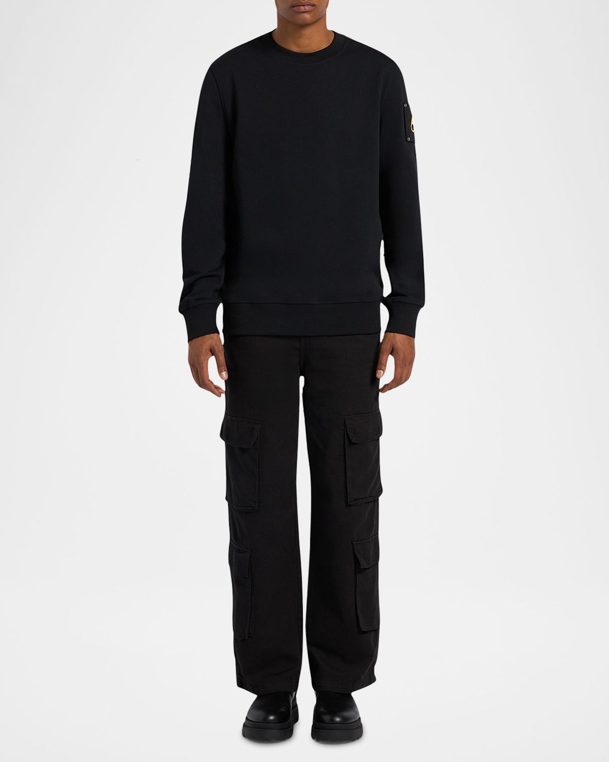 Moose Knuckles Men 's Snyder Metal Logo Sweatshirt