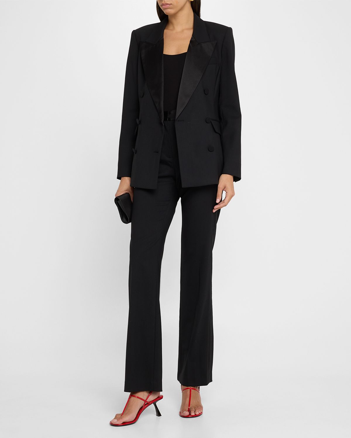 ARGENT High-Rise Seasonless Wool Tuxedo Trousers | Thumbnail 5 ARGENT High-Rise Seasonless Wool Tuxedo Trousers | Thumbnail 5