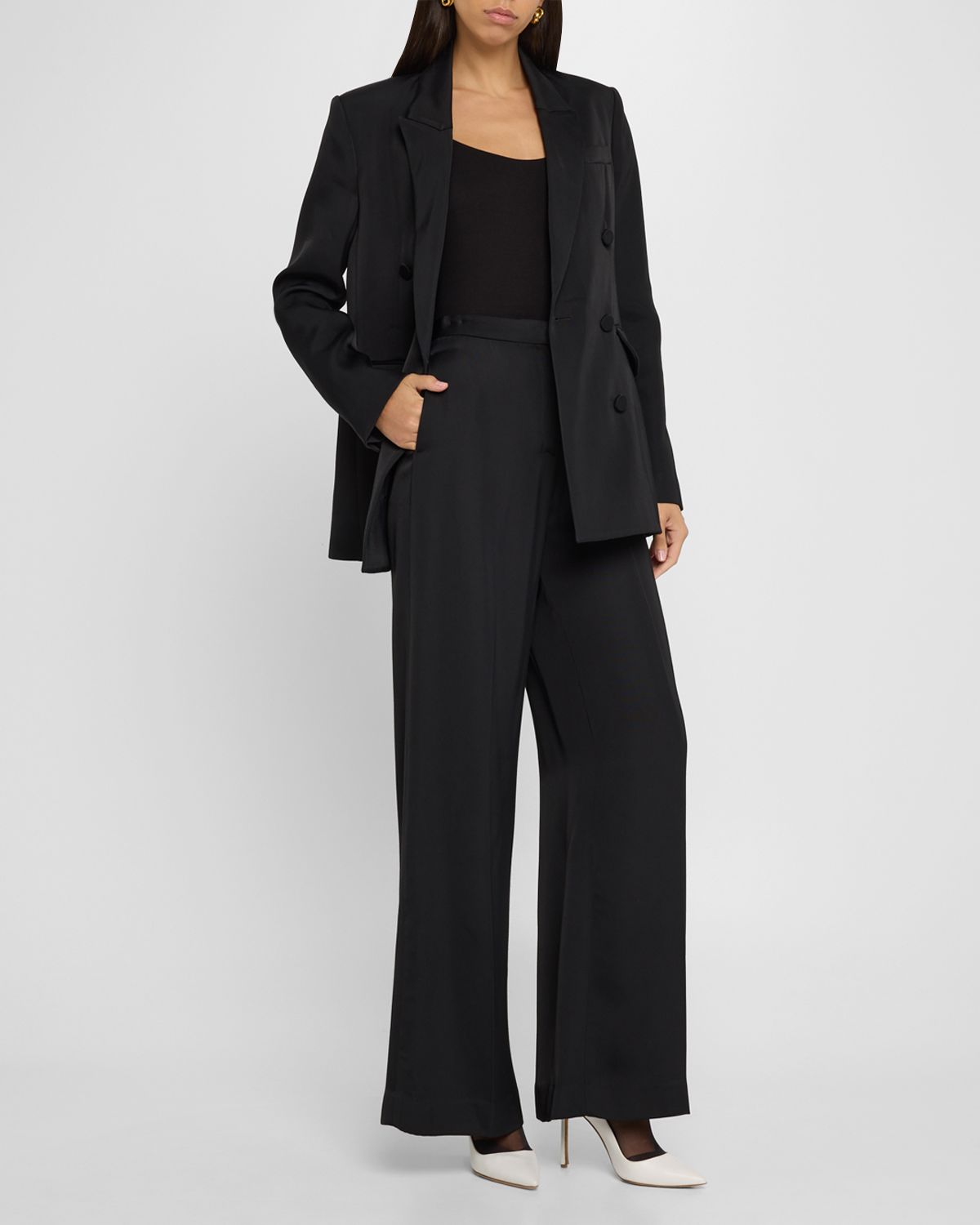ARGENT Jones Wide-Leg Viscose Twill Trousers | Thumbnail 5