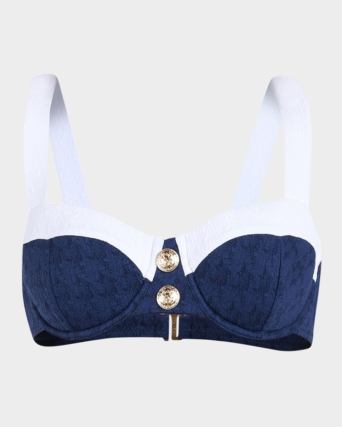 L 'Agence Alexandria Colorblock Chic Bikini Top