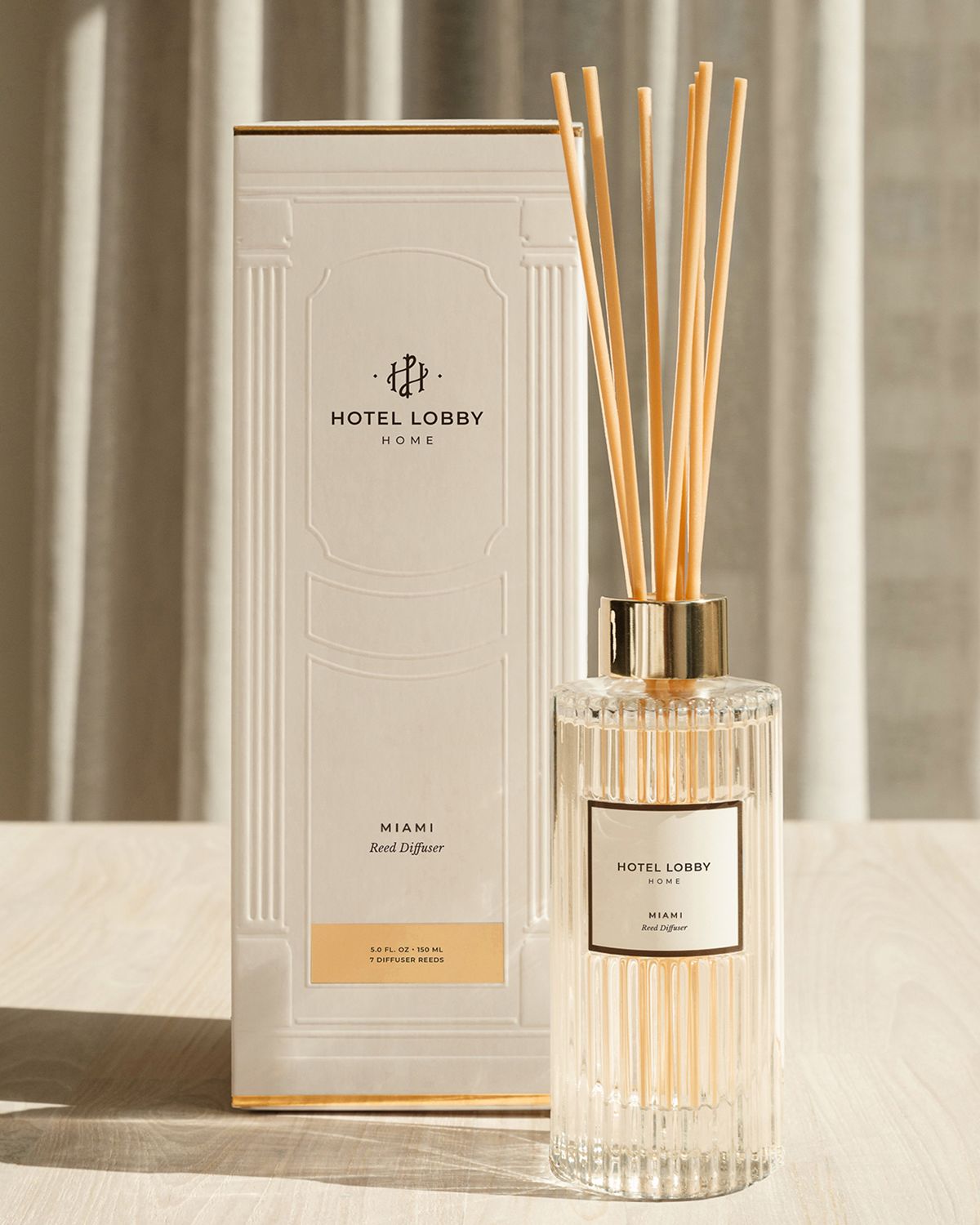 Hotel Lobby Candle Miami Reed Diffuser, 5 oz.