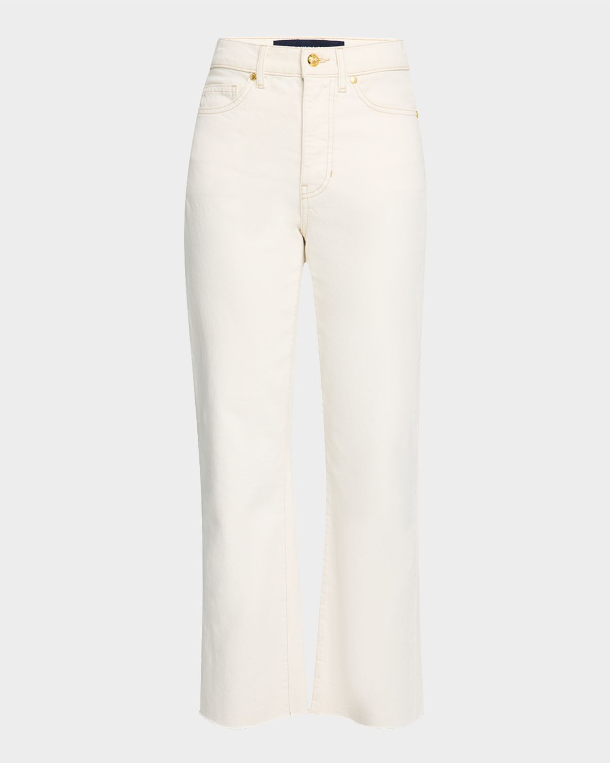 Veronica Beard Dylan High-Rise Straight Ankle Jeans
