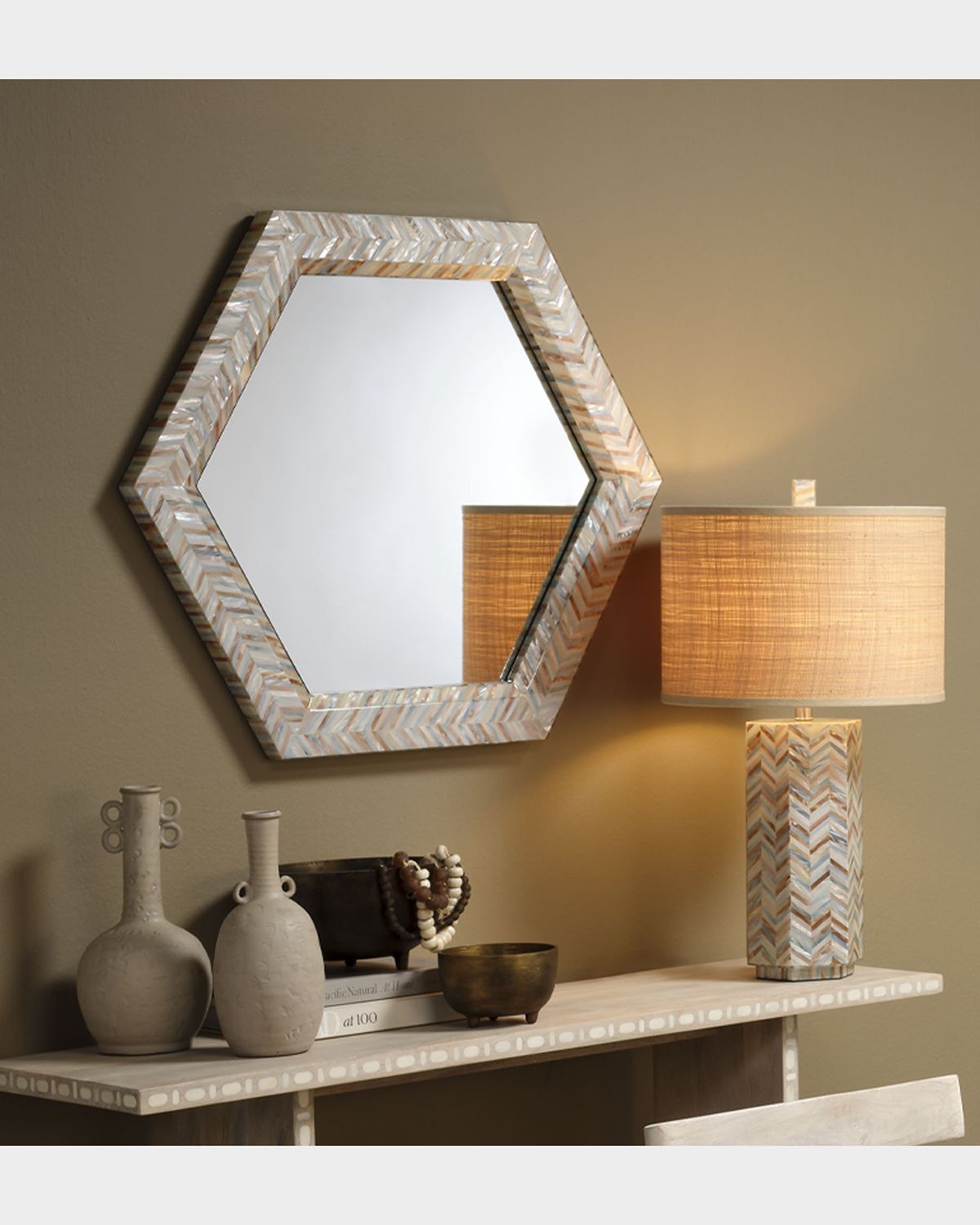 Jamie Young Academy Hexagon Wall Mirror | Thumbnail 5