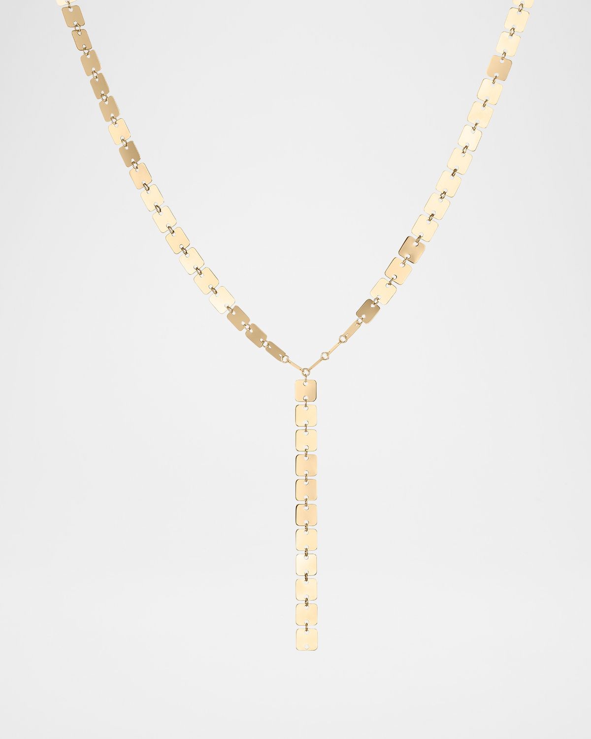 LANA Laser Square Chain Lariat Necklace