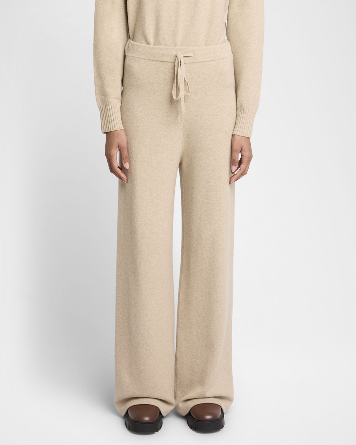 Yves Salomon Wool Drawstring Pants