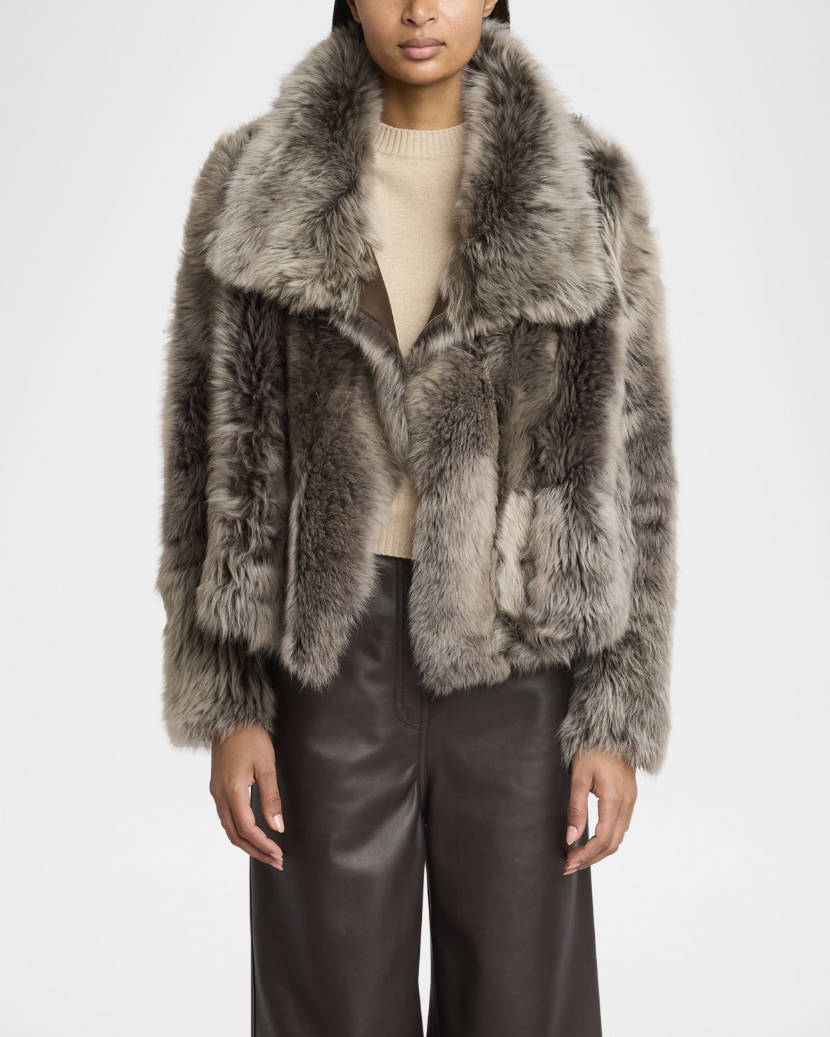 Yves Salomon Toscana Lamb Shearling Jacket