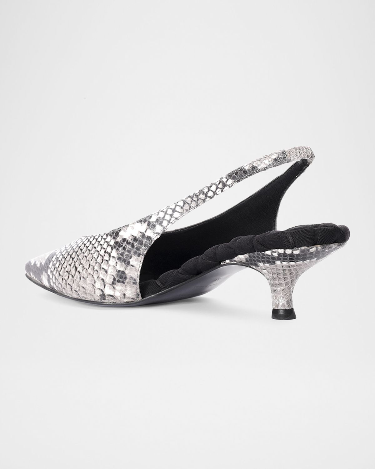 AERA Silvana Python-Embossed Slingback Pumps
