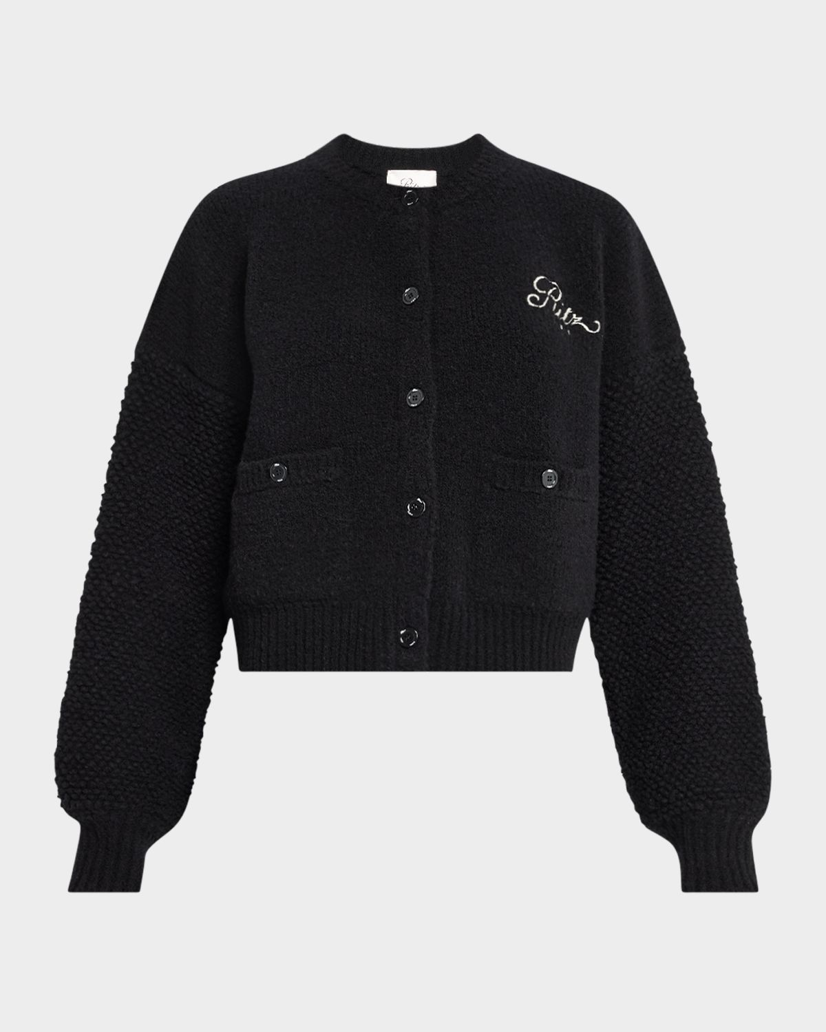 FRAME x Ritz Paris Mixed-Stitch Sweater