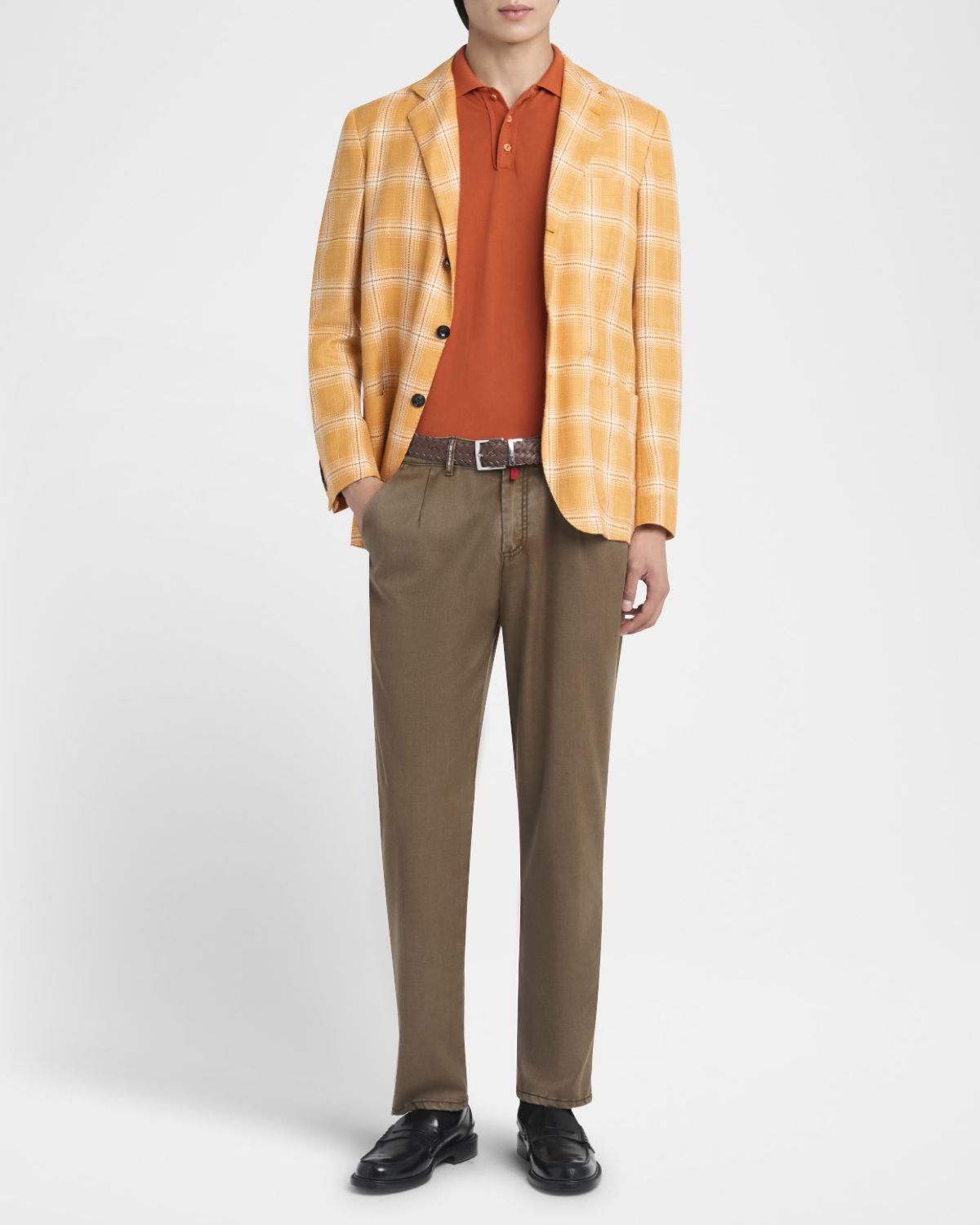 Kiton Men 's Cashmere-Blend Plaid Sport Coat