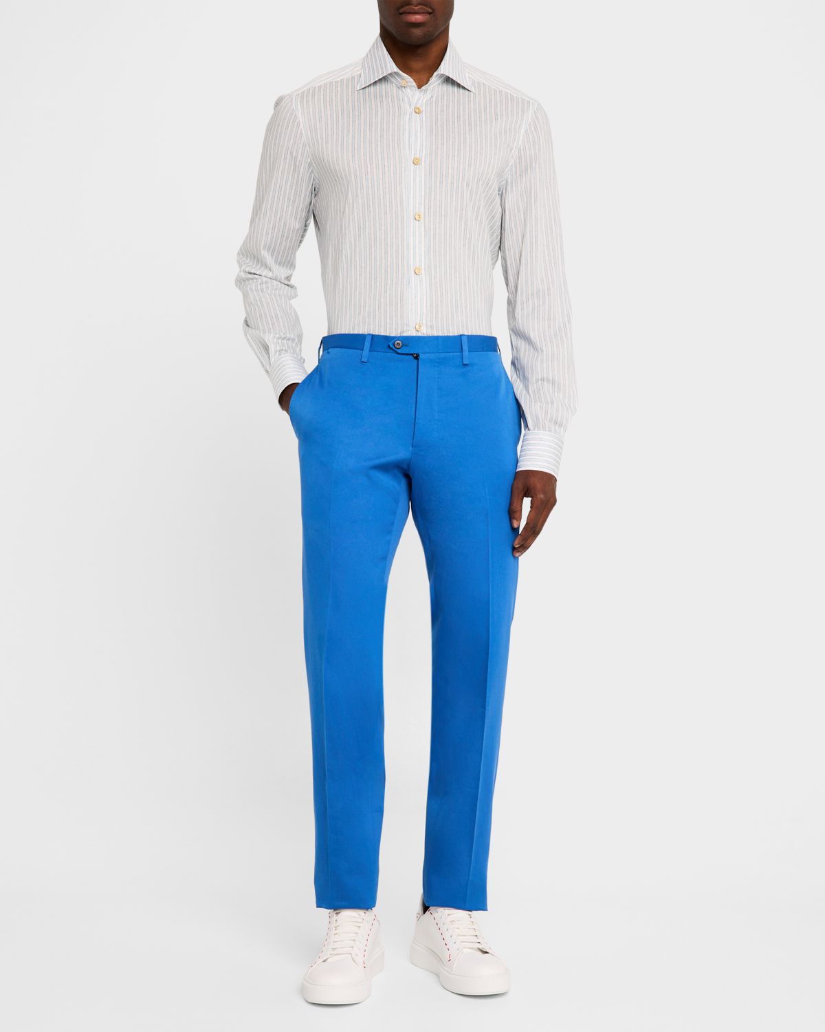 Kiton Men 's Napoli Cotton-Cashmere Trousers