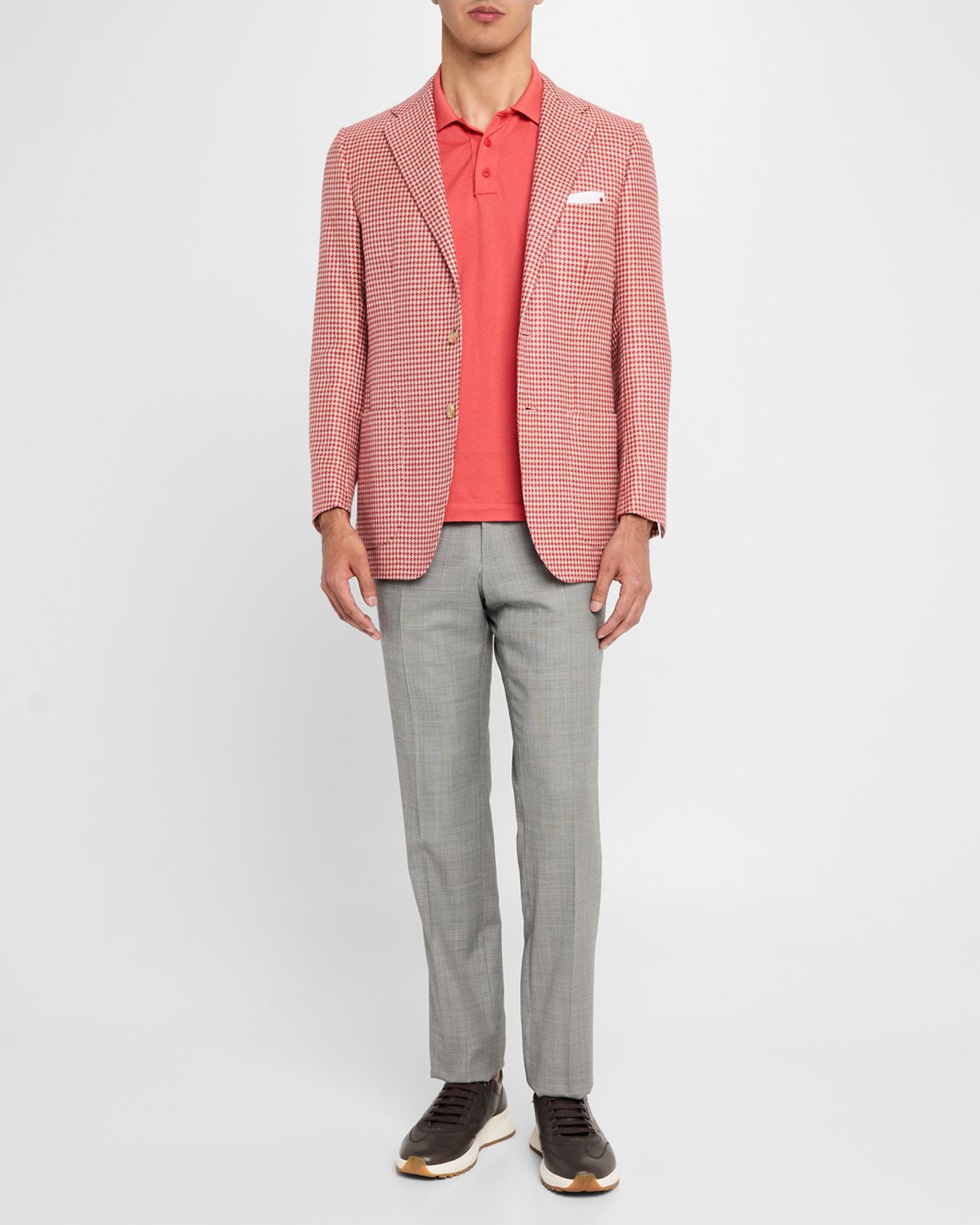 Kiton Men 's Houndstooth Sport Coat