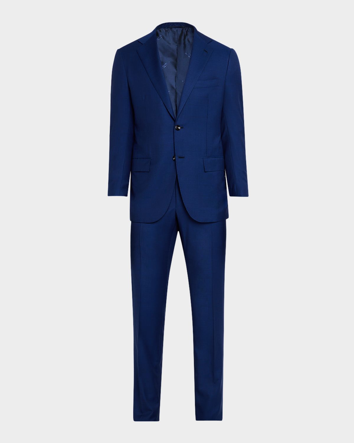 Kiton Men 's Narrow Stripe Wool Suit