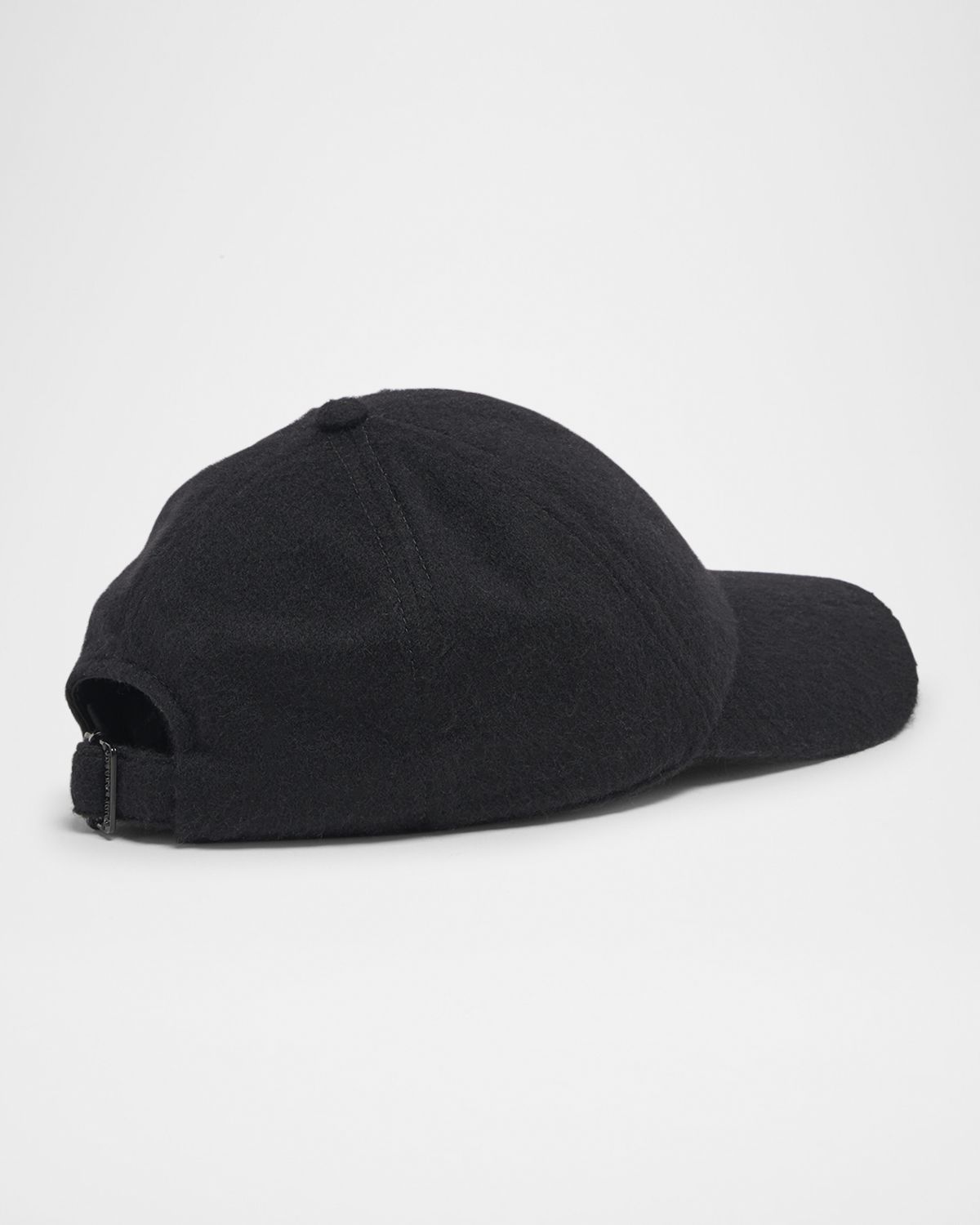 Saint Laurent Vintage Cashmere Logo-Print Baseball Cap