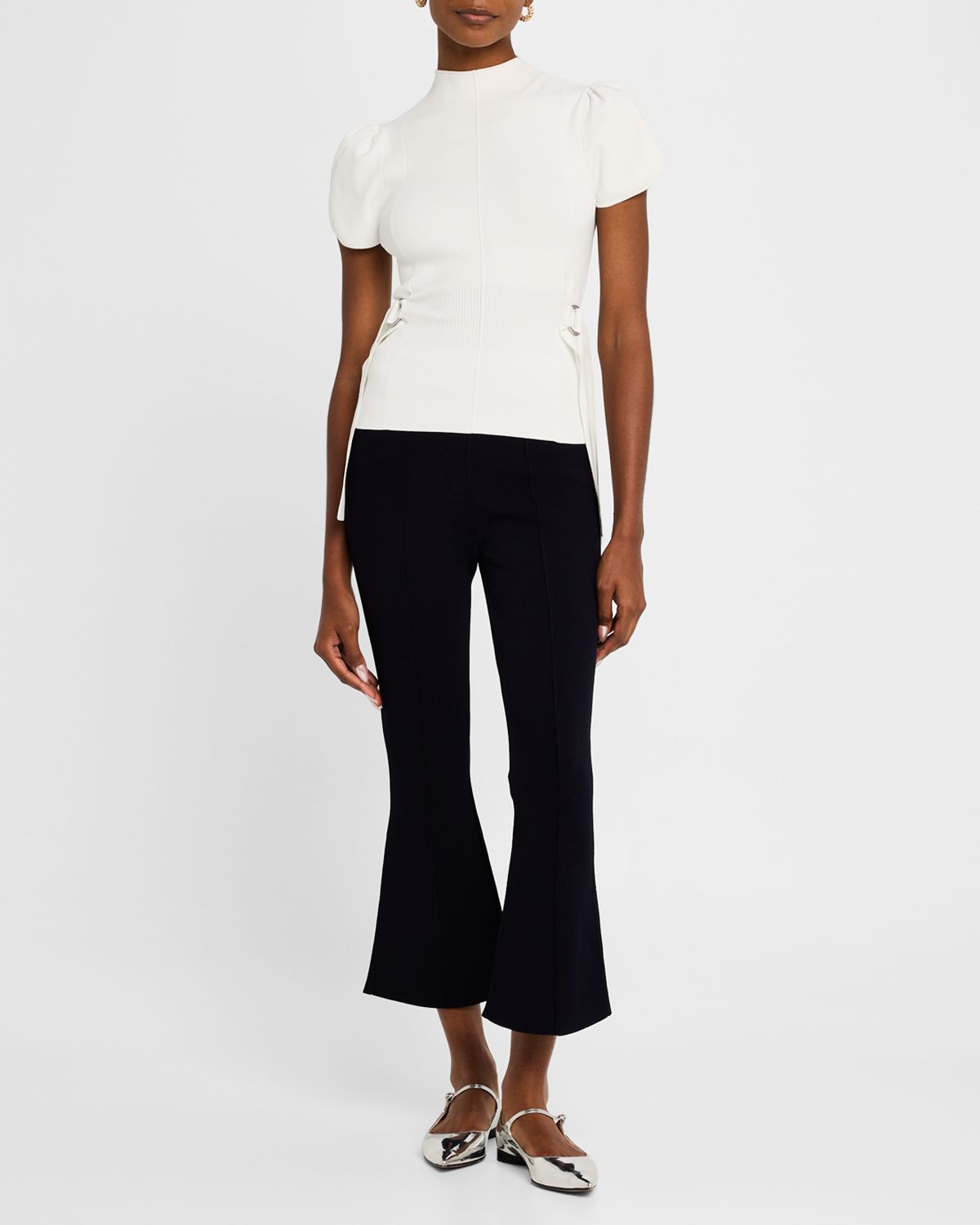 3.1 Phillip Lim Compact Rib Tulip Top
