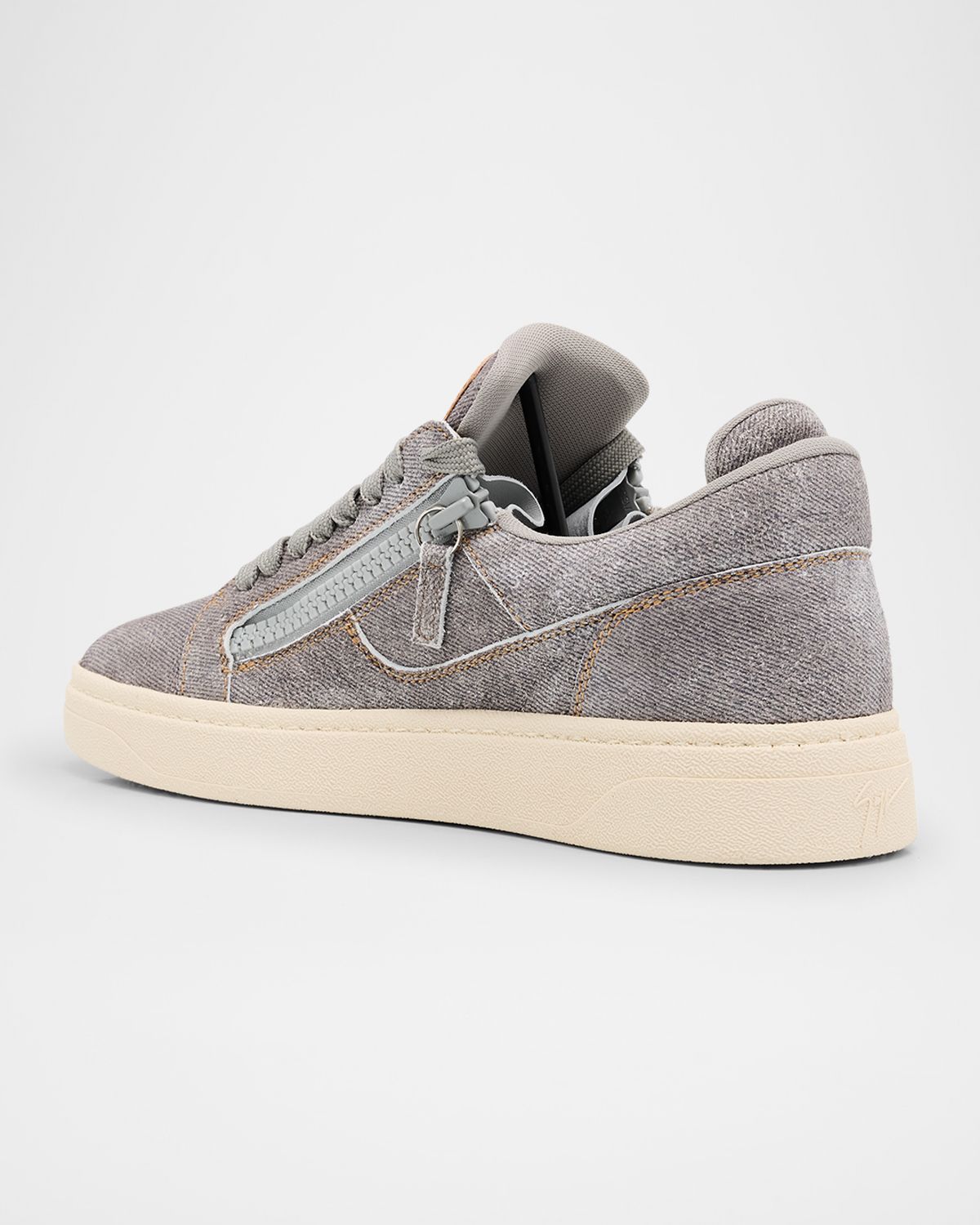 Giuseppe Zanotti Men 's GZ 94 Denim Low-Top Sneakers