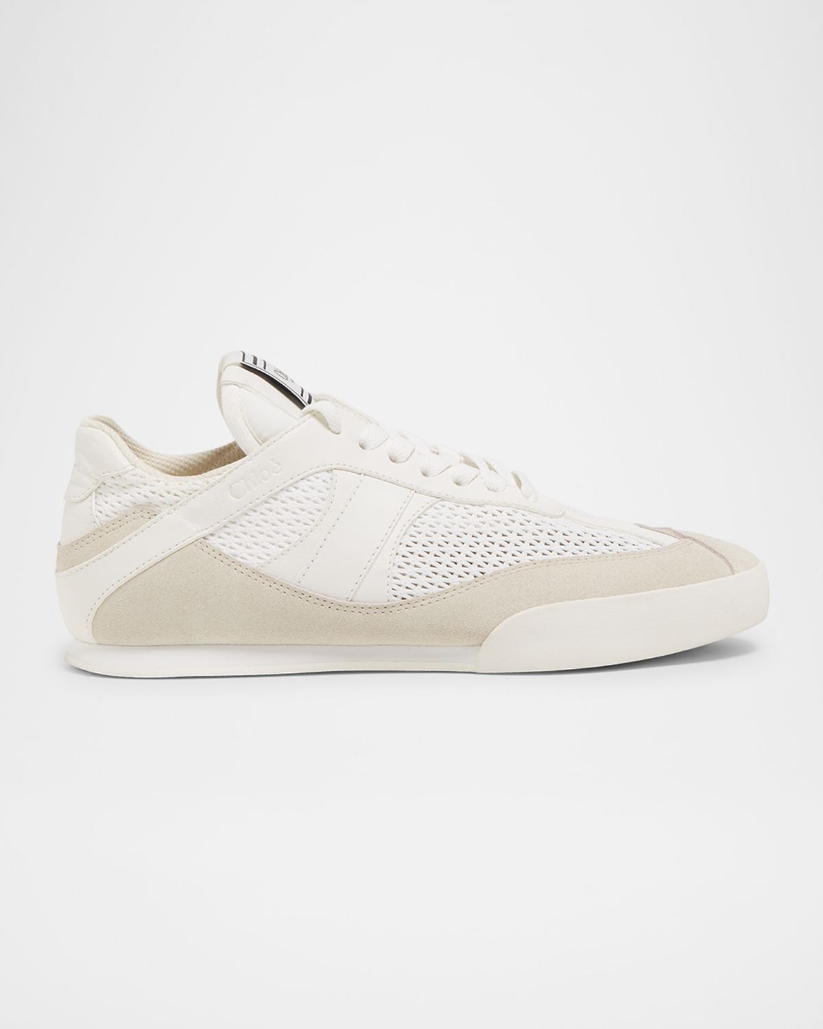 Chloe Kick Mesh and Leather Low-Top Sneakers