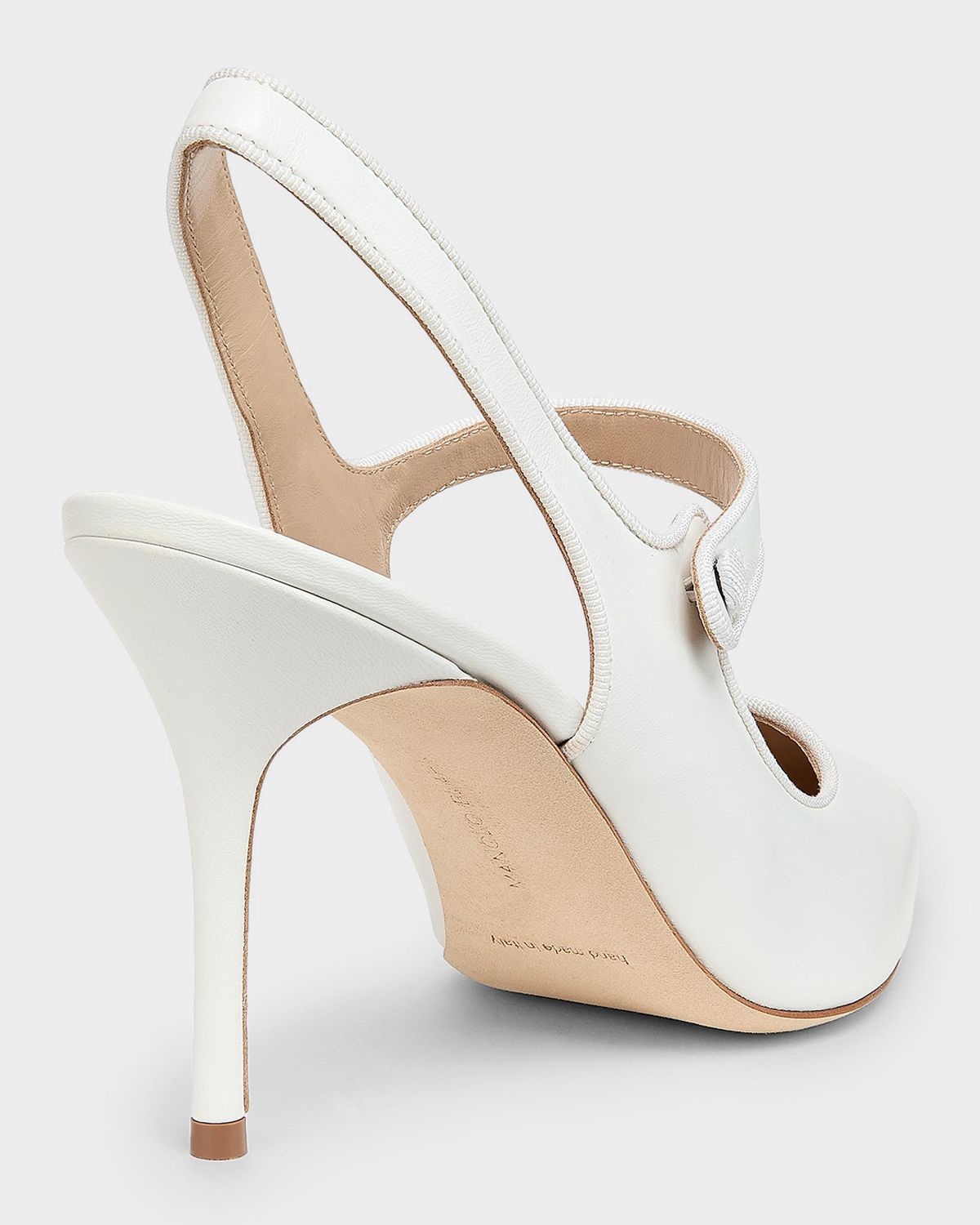 Manolo Blahnik Camparisli Leather Mary Jane Slingback Pumps | Thumbnail 7