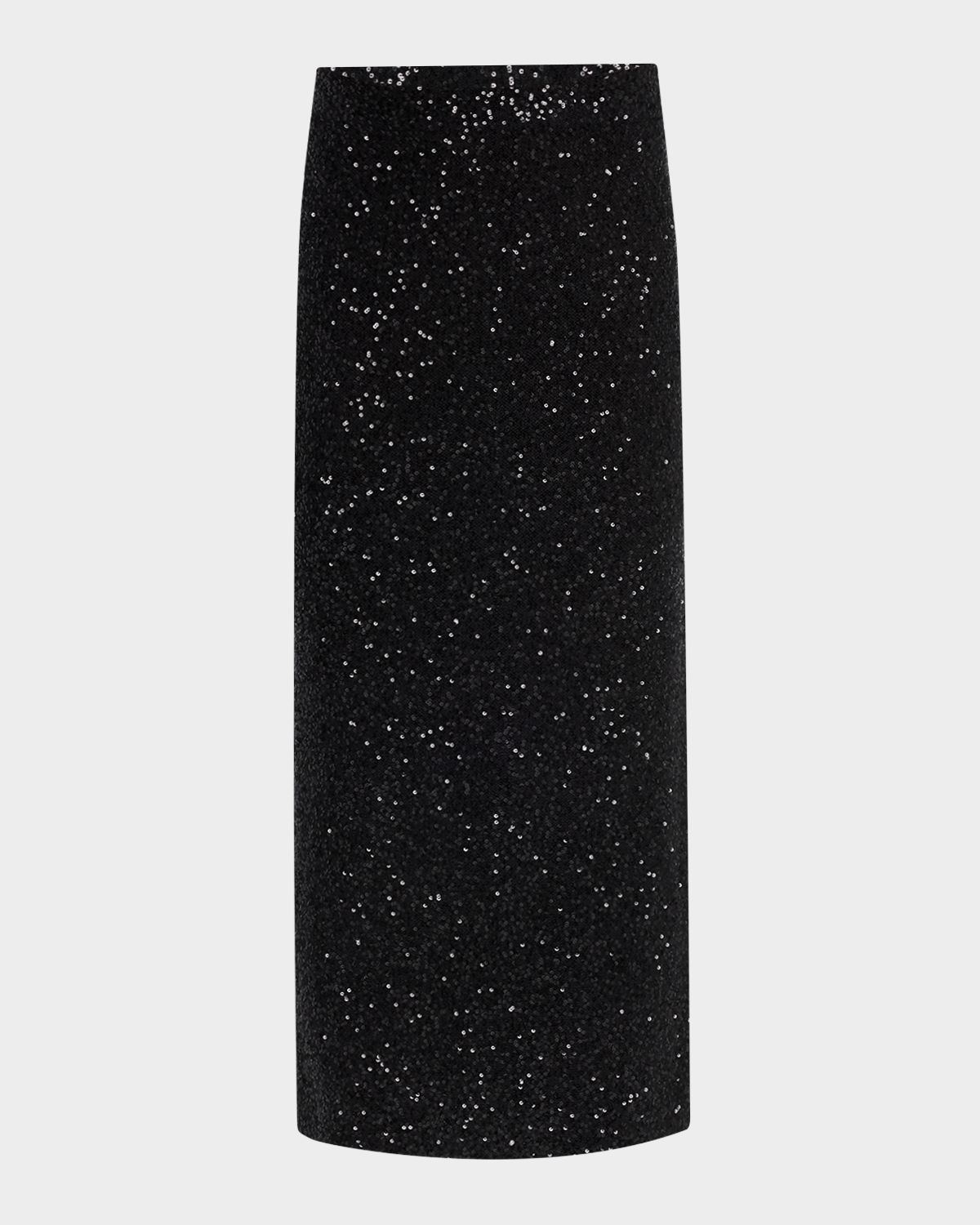 LAPOINTE Sequined Cashmere Midi Skirt
