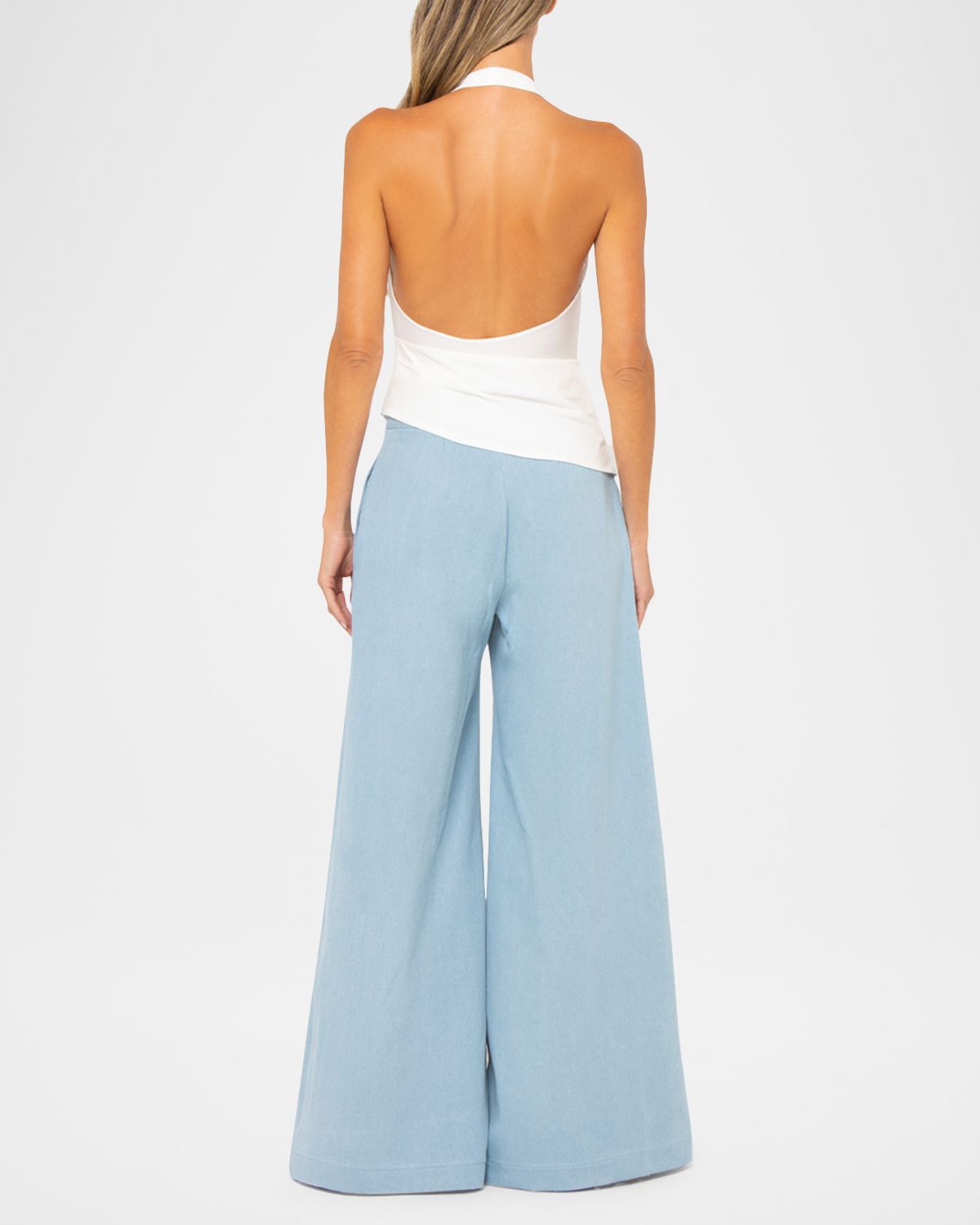 JBQ Oslo Chambray Wide-Leg Pants