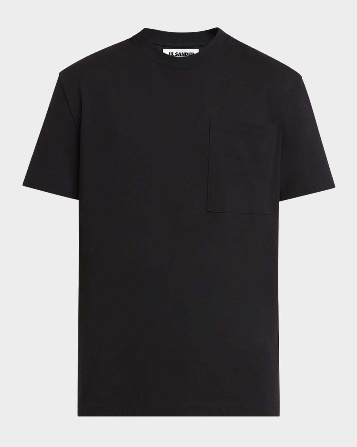 Jil Sander Men 's Flag Logo Cotton T-Shirt