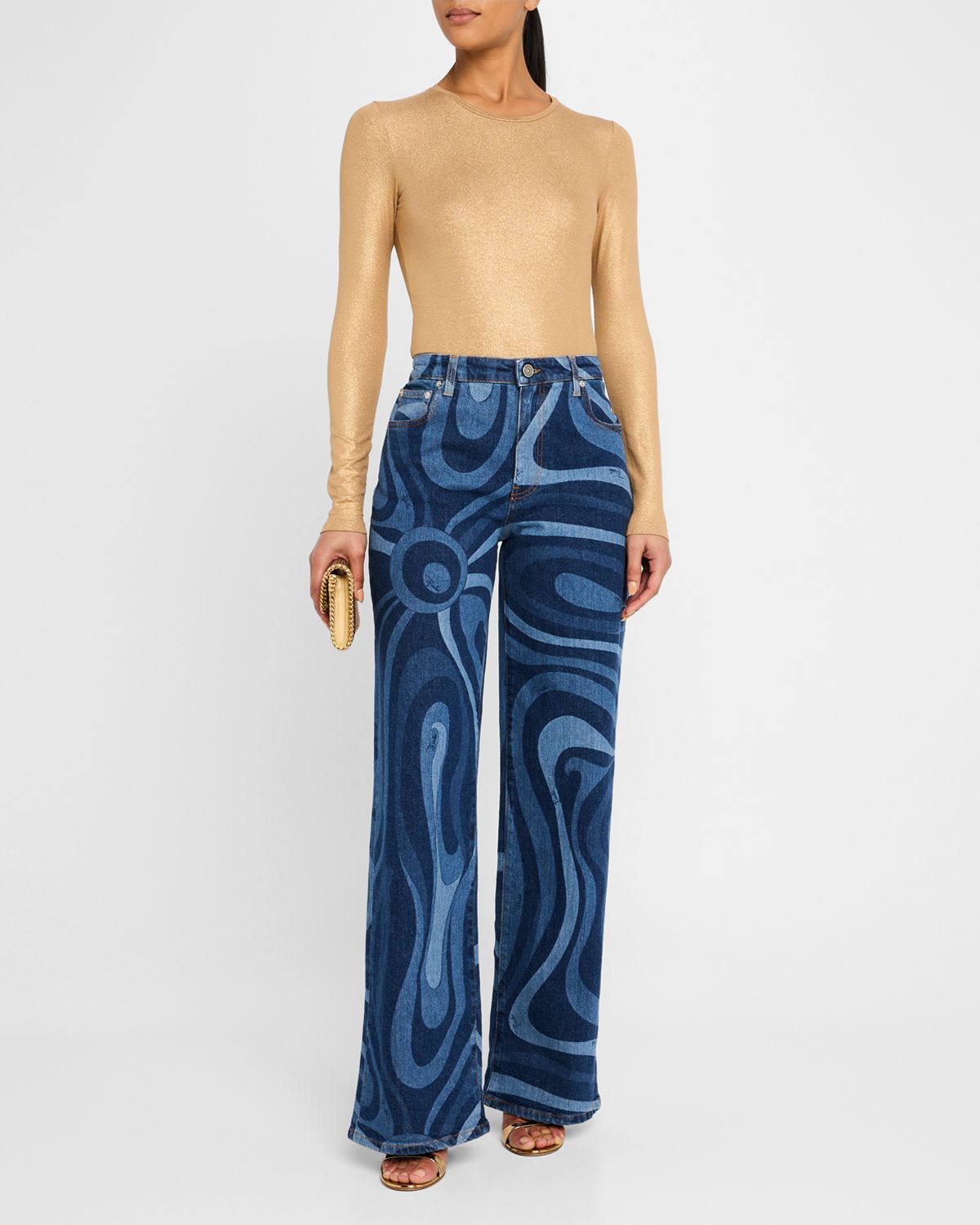Pucci Marmo Straight-Leg Jeans