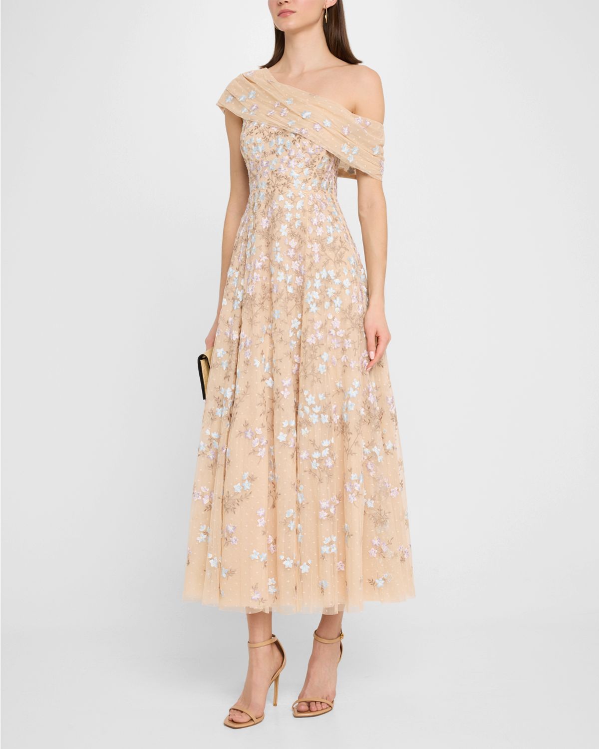 Needle & Thread Everett Bloom One-Shoulder Embroidered Gown | Thumbnail 5 Needle & Thread Everett Bloom One-Shoulder Embroidered Gown | Thumbnail 5