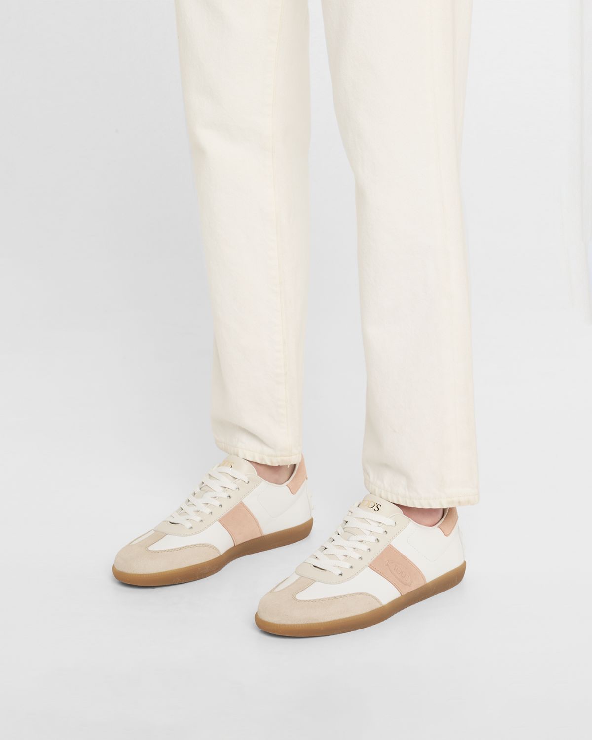 Tod 's Mixed Leather Low-Top Sneakers | Thumbnail 6 Tod 's Mixed Leather Low-Top Sneakers | Thumbnail 6