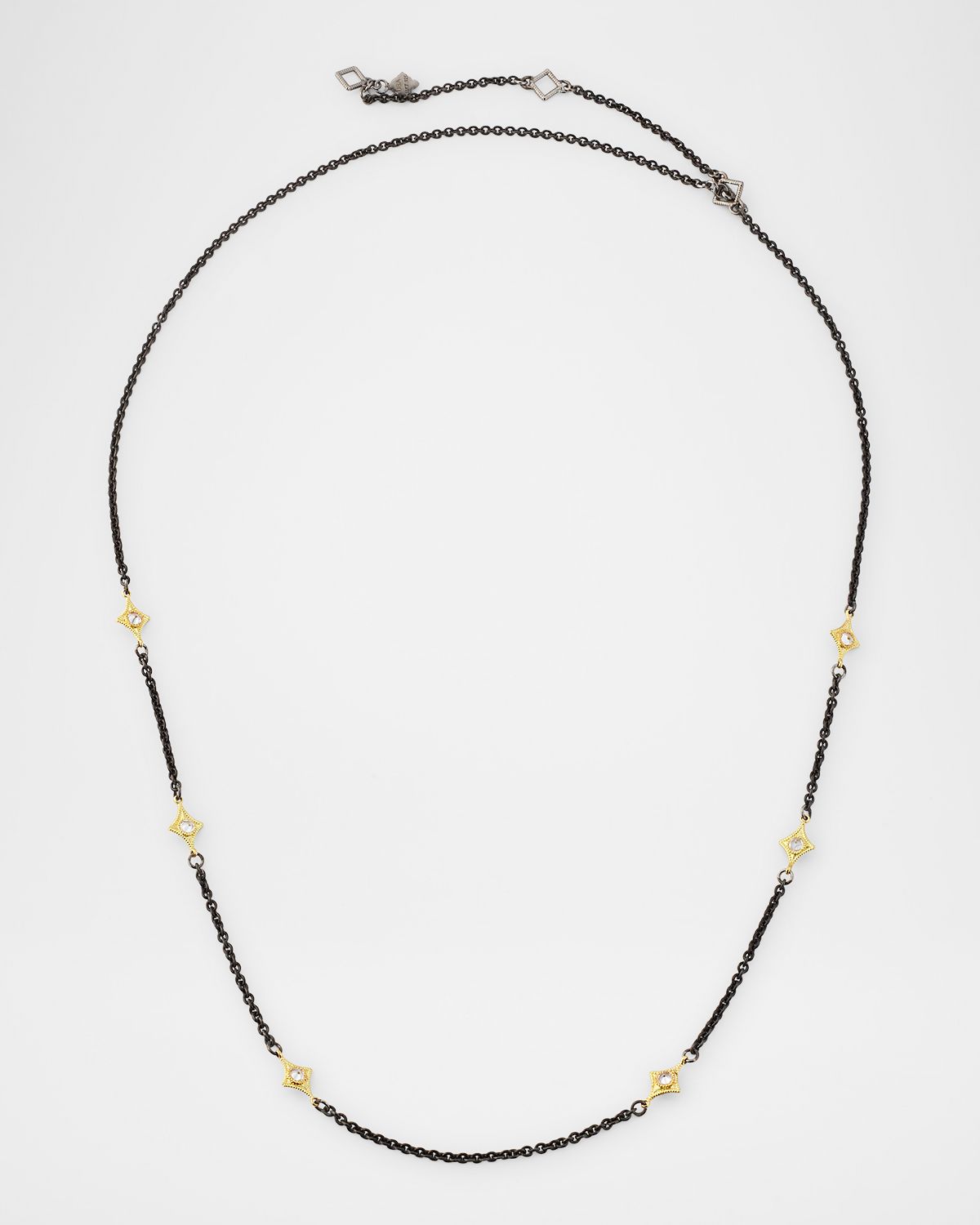 Armenta Silver and 18k Yellow Gold Alternating Crivelli Chain Necklace