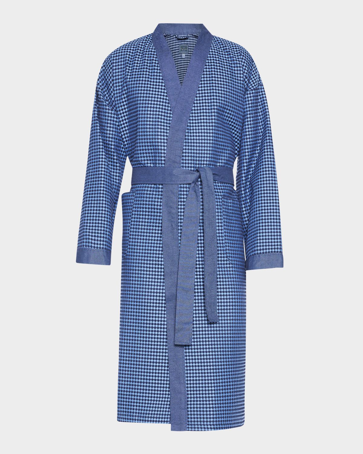Majestic International Men 's La Paz Woven Waffle Knit Robe