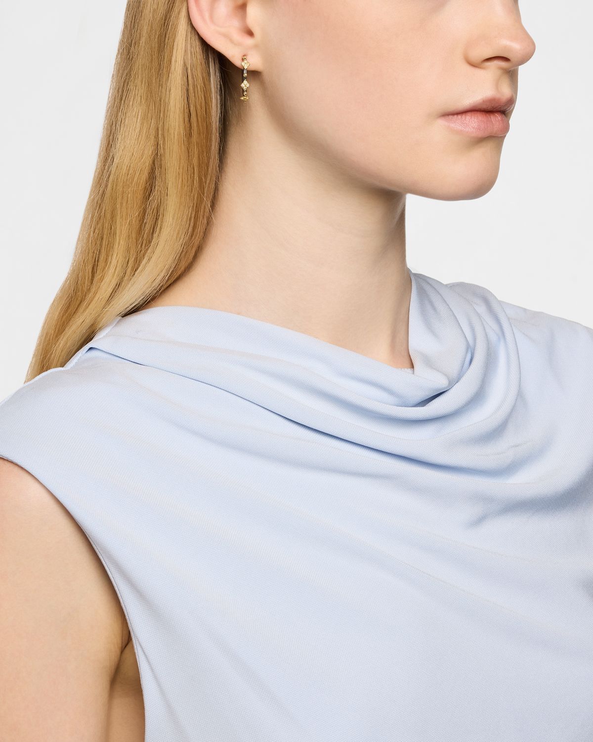 Armenta Silver and 18K Yellow Gold Crivelli Diamond Hoop Earrings, 16.5mm