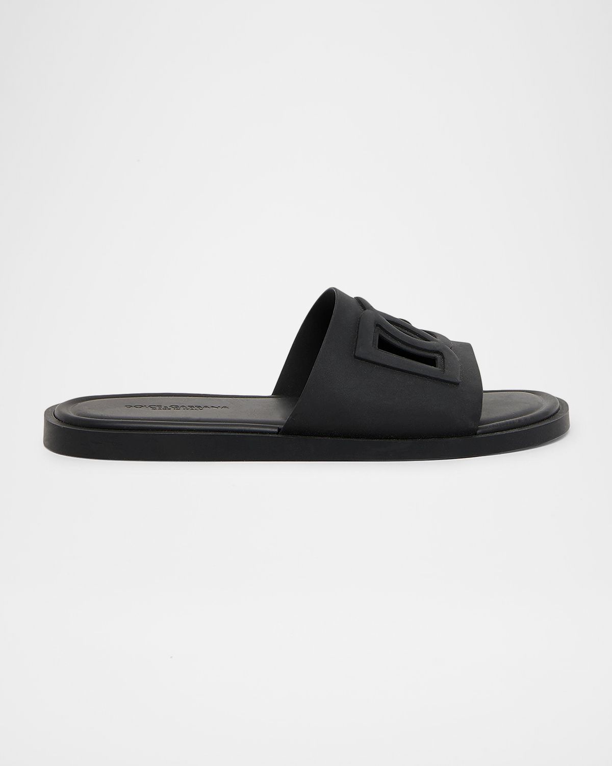 Dolce & Gabbana Men 's Rubber Beachwear Pool Slides
