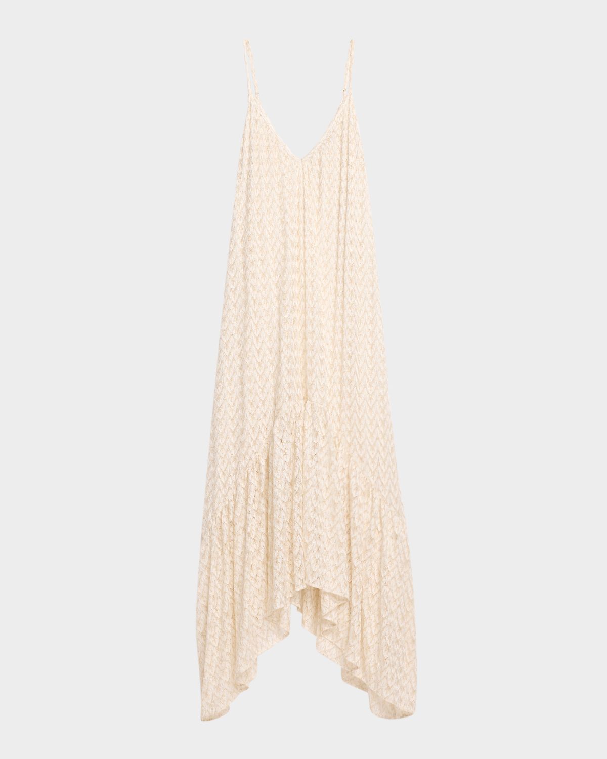 Ramy Brook Anya Metallic Zig-Zag Maxi Dress