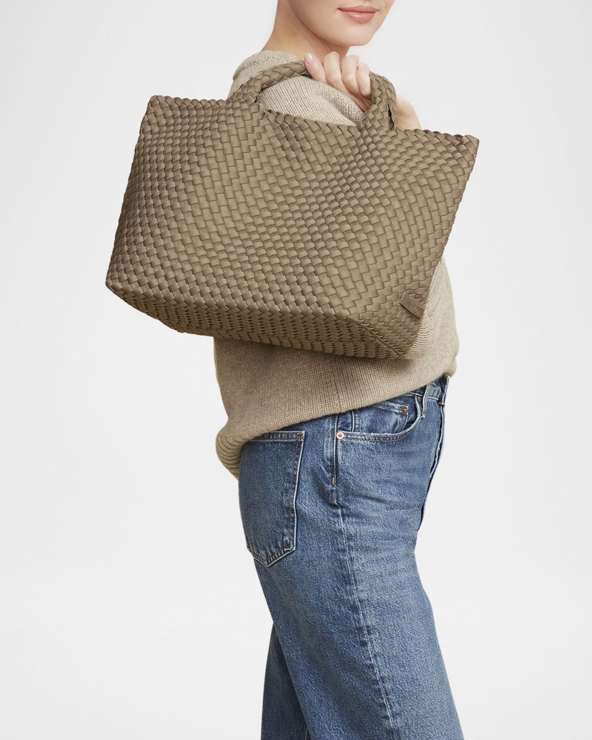 NAGHEDI St. Barths Medium Woven Tote Bag