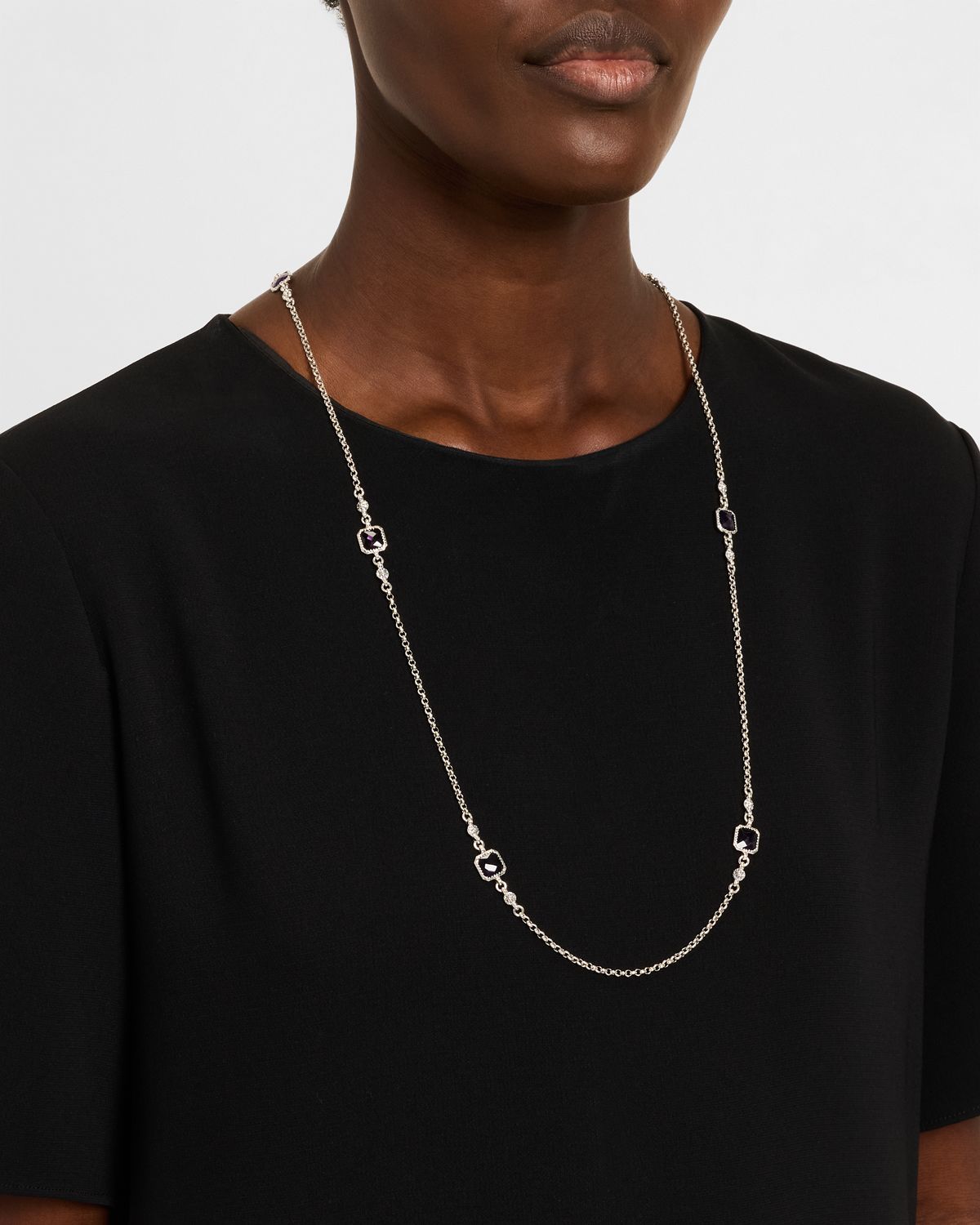 Konstantino Anthos Square Station Necklace